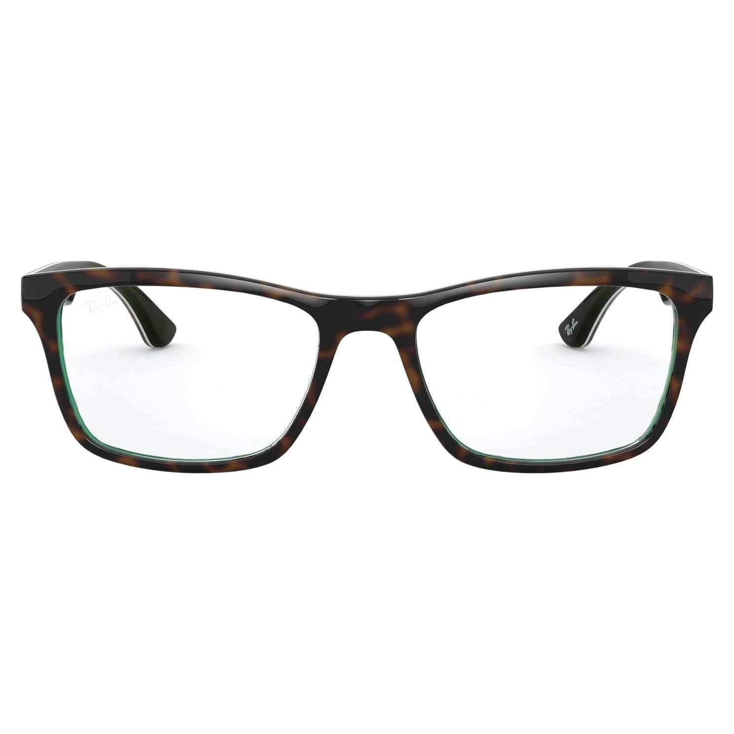Montura Gafas Ray-Ban RX5279 Cuadradas 55mm Havana Verde