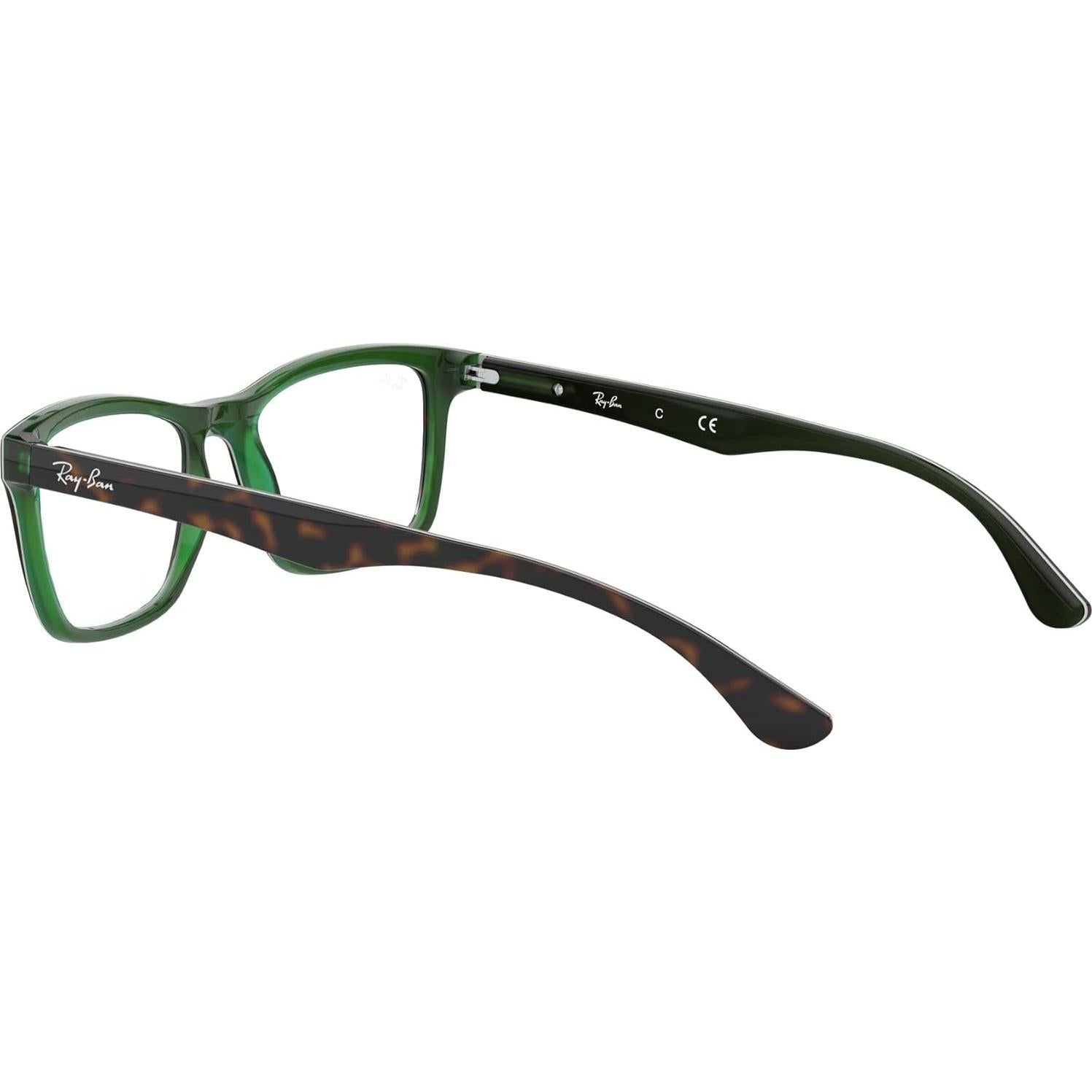 Montura Gafas Ray-Ban RX5279 Cuadradas 55mm Havana Verde