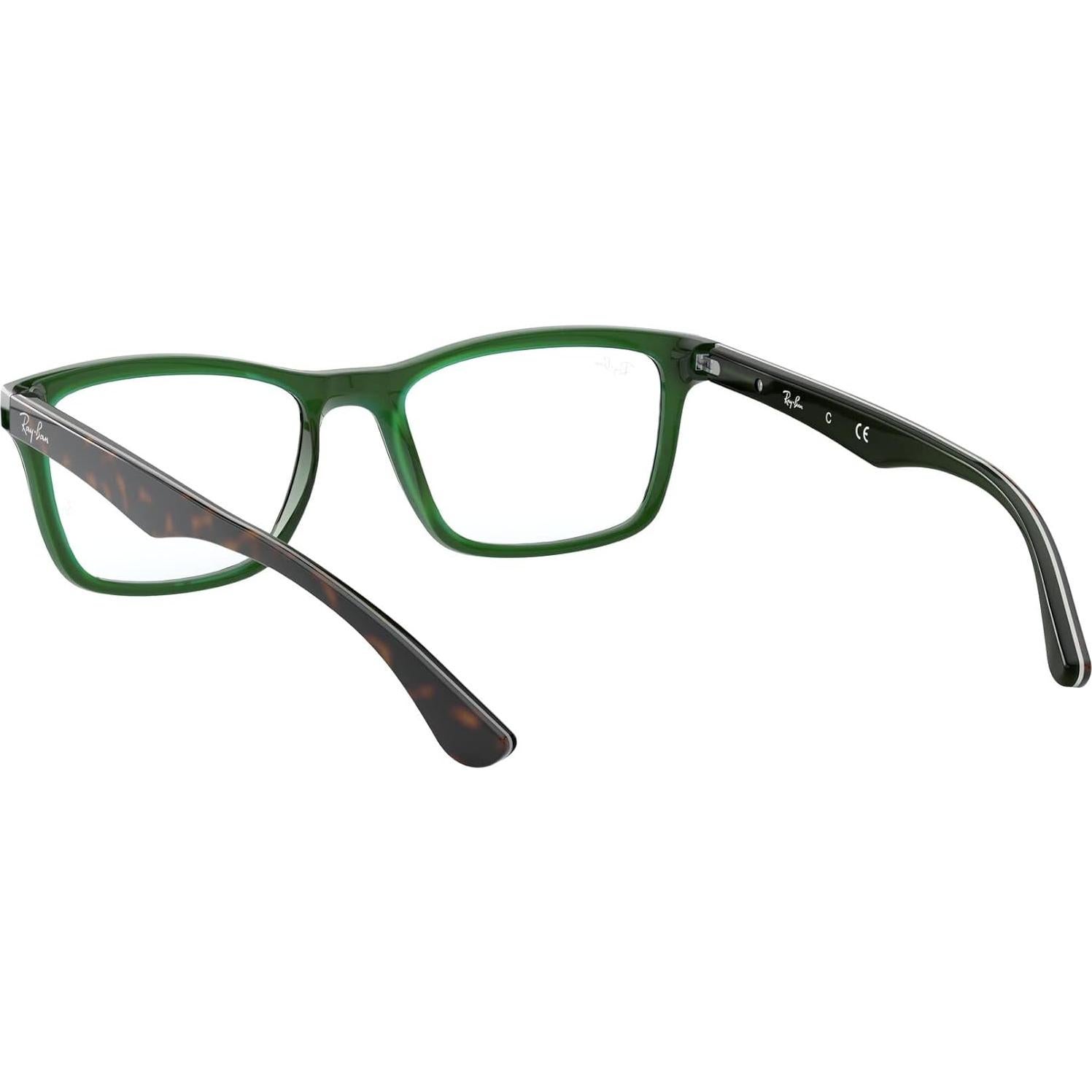 Montura Gafas Ray-Ban RX5279 Cuadradas 55mm Havana Verde