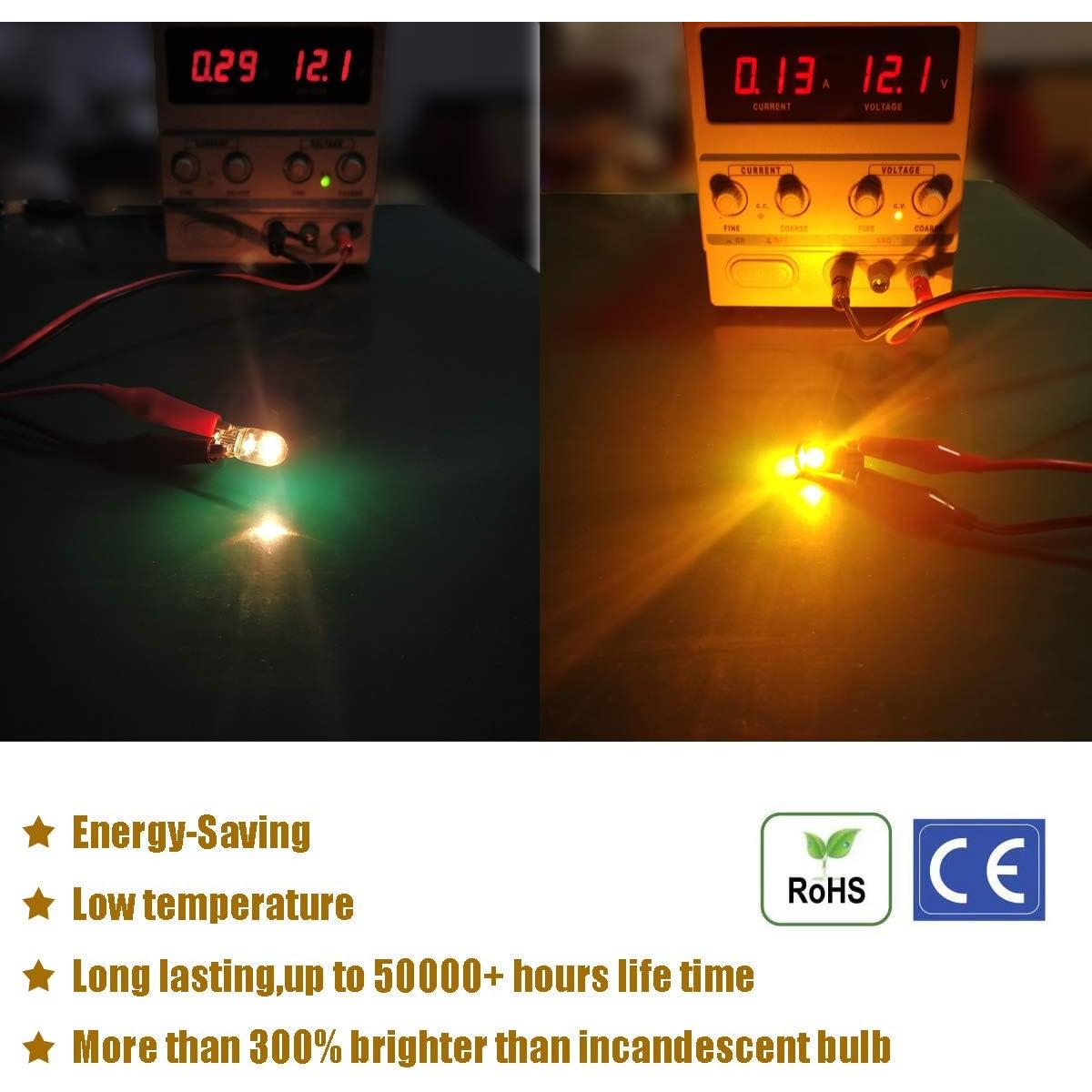 Bombillas LED T10 iBrightstar Ámbar 10 Piezas 1.5W SMD 3030