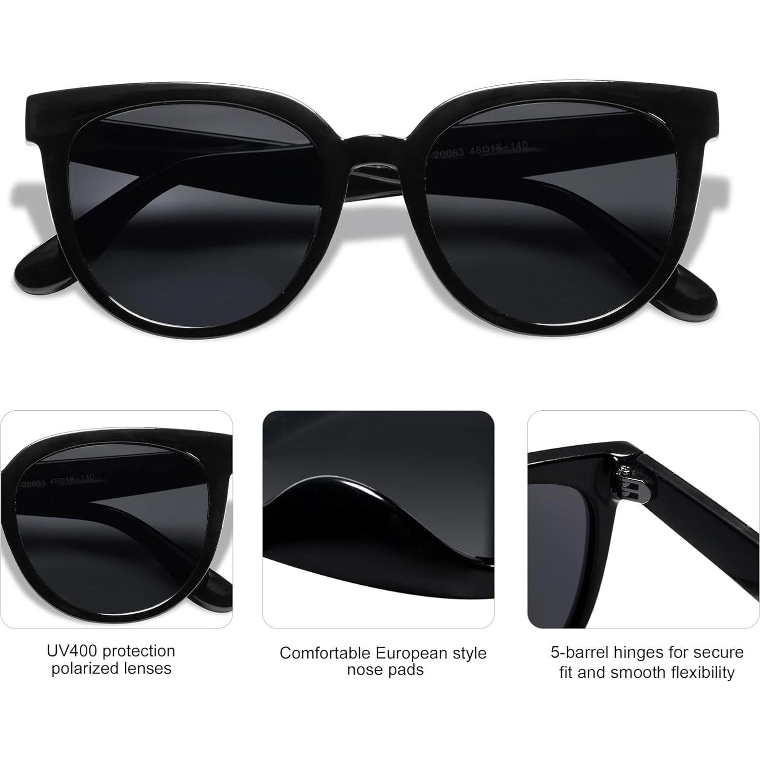 Gafas de sol polarizadas SOJOS ojo de gato UV400 para mujeres