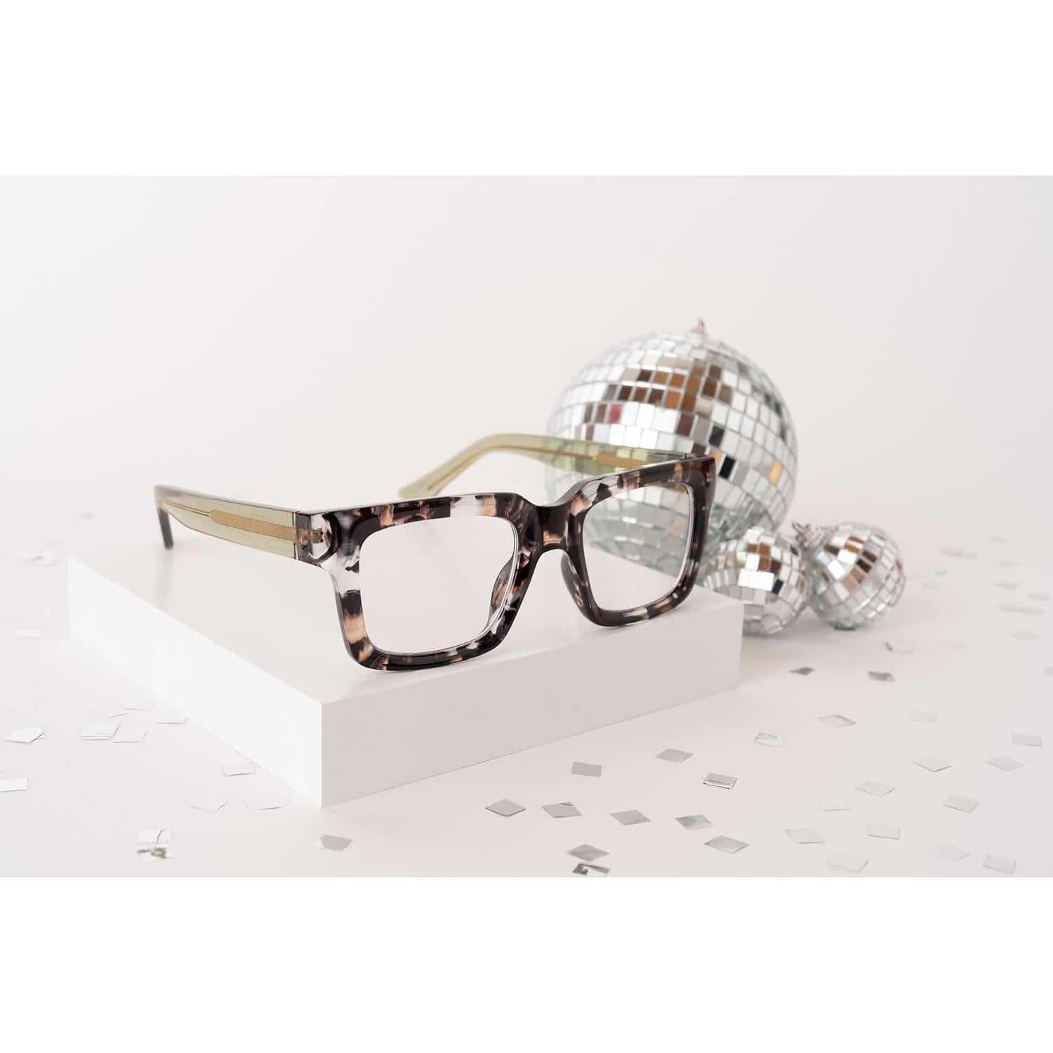 Gafas de Lectura Peepers Cuarzo Arena Verde UV400 2x