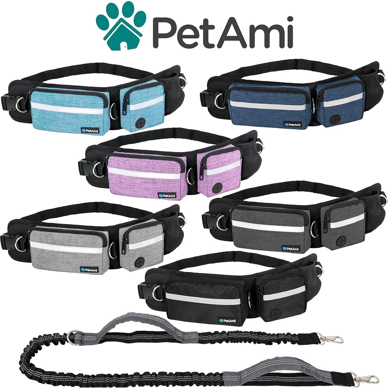 Correa para Perros Manos Libres PetAmi, Bungee Reflectante