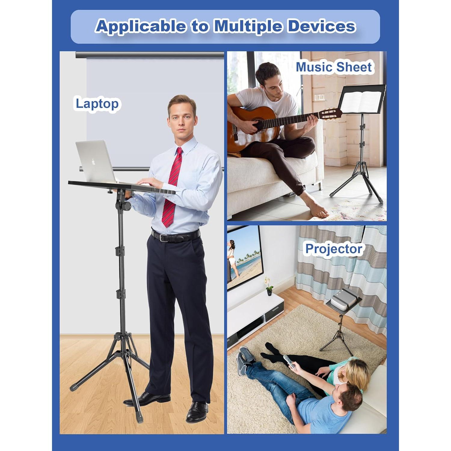 Soporte Tripode Ajustable GSOW para Proyector y Laptop 66-142 cm