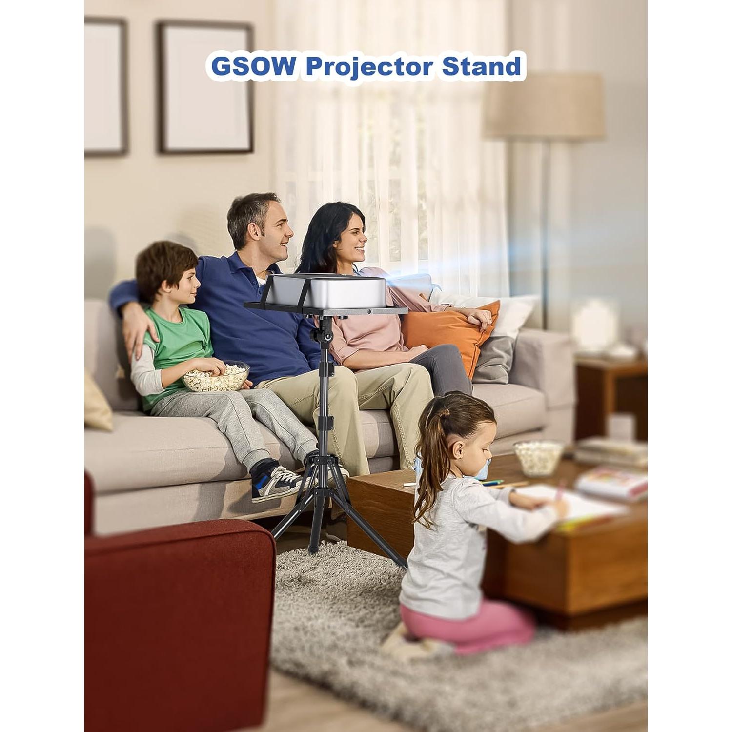 Soporte Tripode Ajustable GSOW para Proyector y Laptop 66-142 cm
