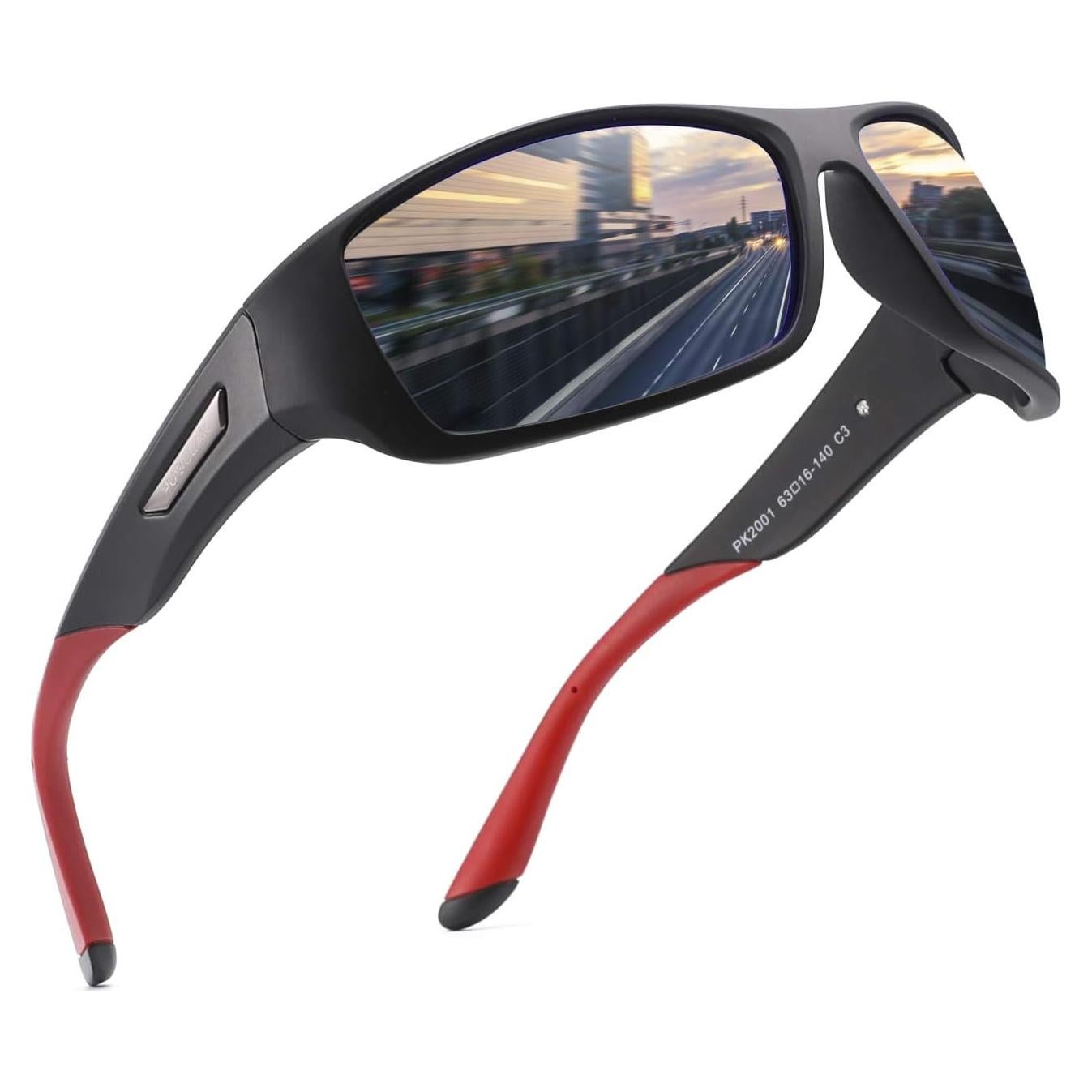 Gafas de sol deportivas PUKCLAR polarizadas UV400 63mm