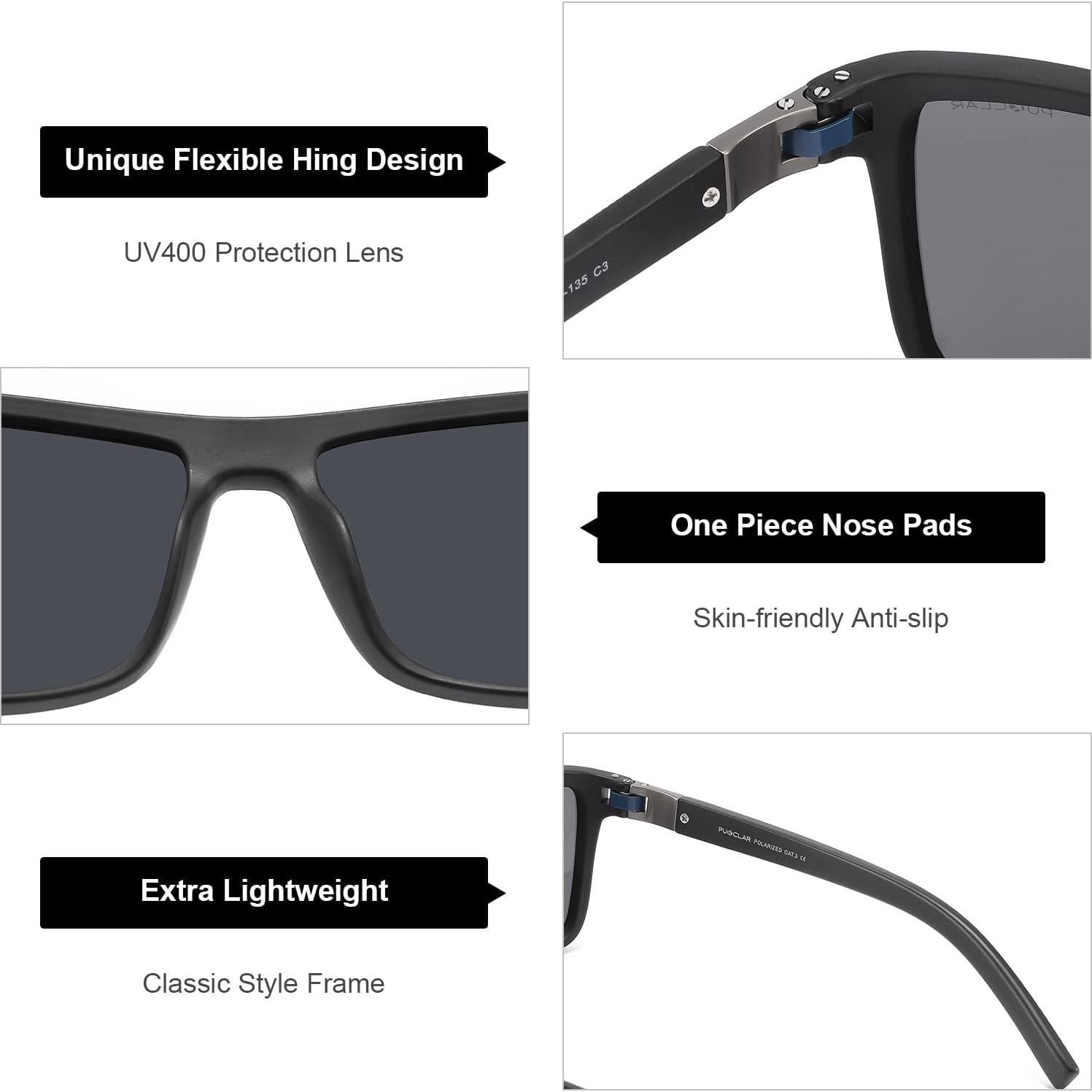 Gafas de sol deportivas PUKCLAR polarizadas UV400