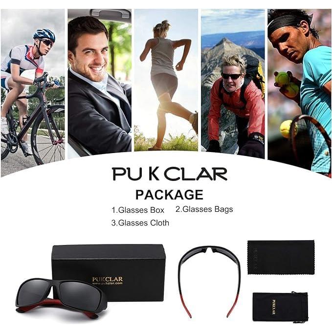 Gafas de sol deportivas PUKCLAR polarizadas UV400 63mm