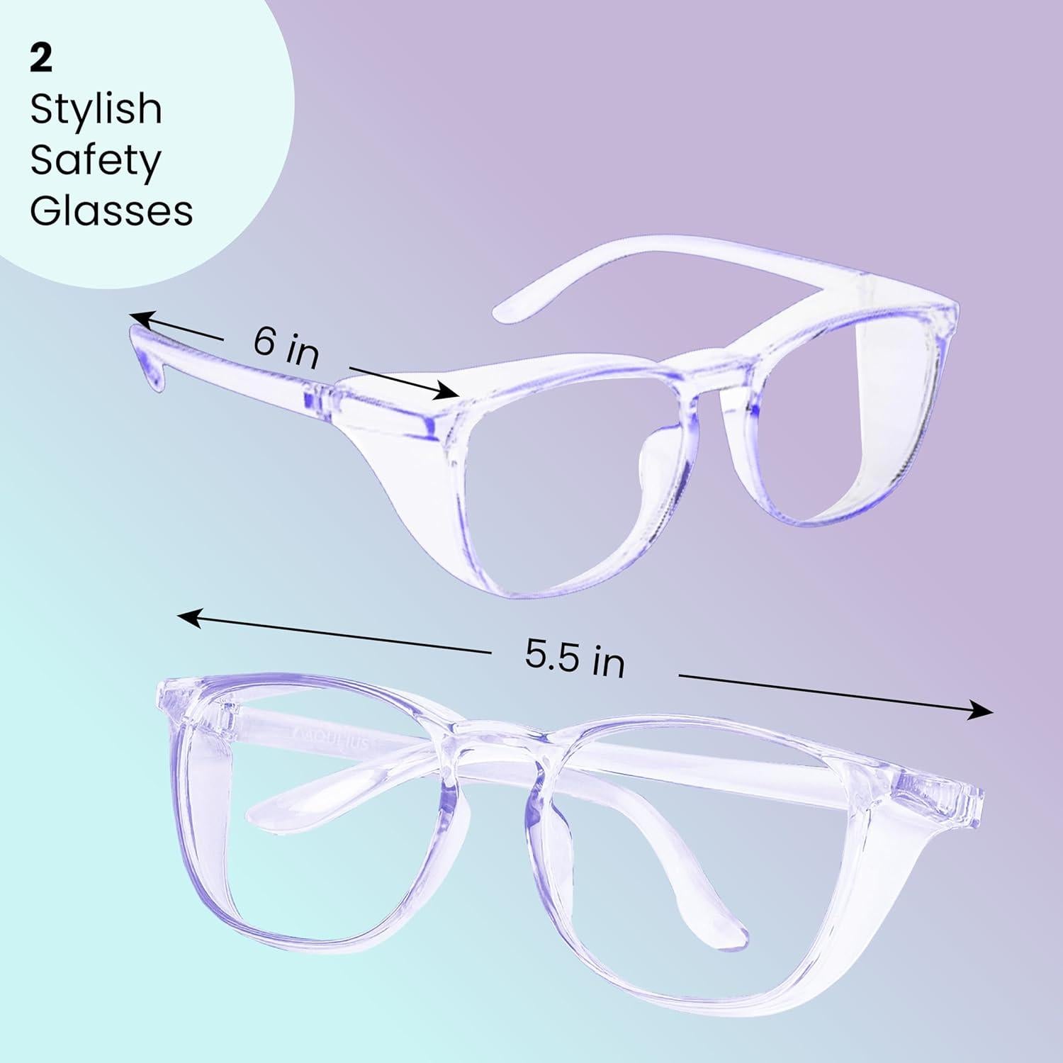 Gafas de Seguridad Aqulius 2 Pack Azul Resistentes a Rayones