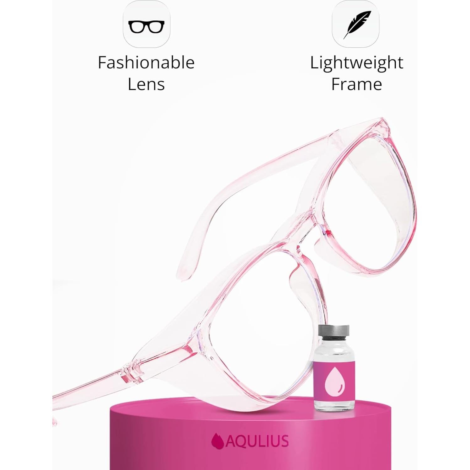 Gafas de Seguridad Aqulius 2 Pack Elegantes Rosa Anti-rayones