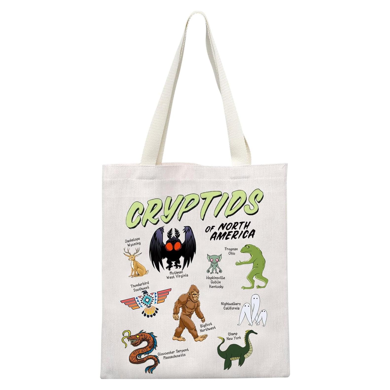 Bolsa de Tela VAMSII Criptozoología 32.9x22 cm Unisex