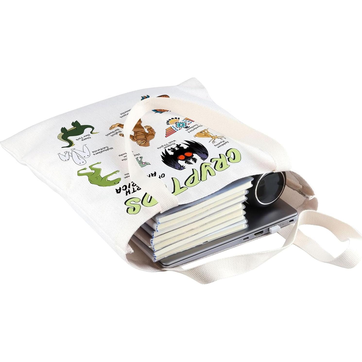 Bolsa de Tela VAMSII Criptozoología 32.9x22 cm Unisex