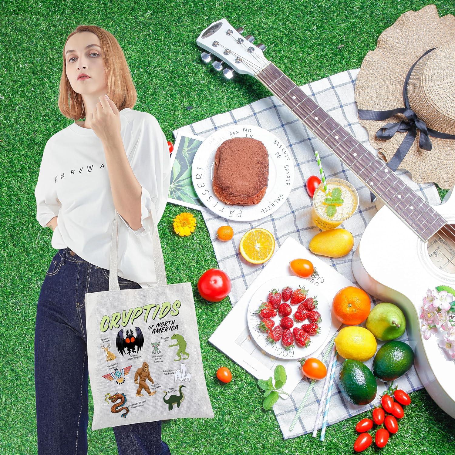 Bolsa de Tela VAMSII Criptozoología 32.9x22 cm Unisex