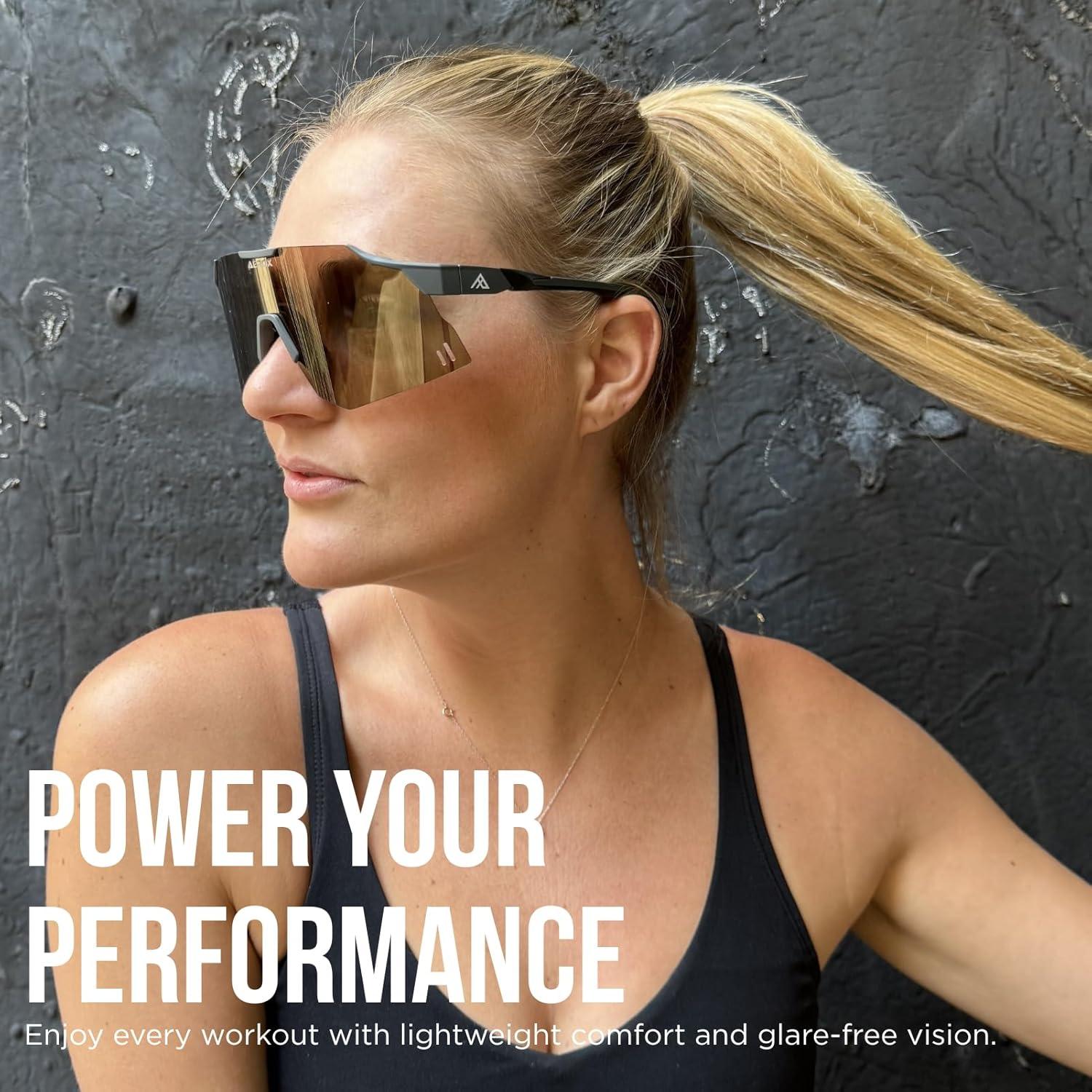 Gafas de sol AEROX deportivas UV400 para ciclismo y correr