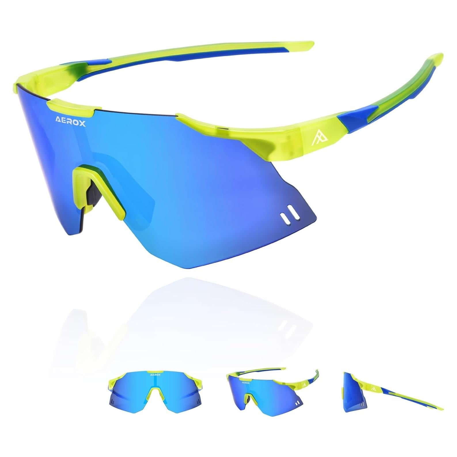 Gafas de sol AEROX deportivas UV400 para ciclismo y correr