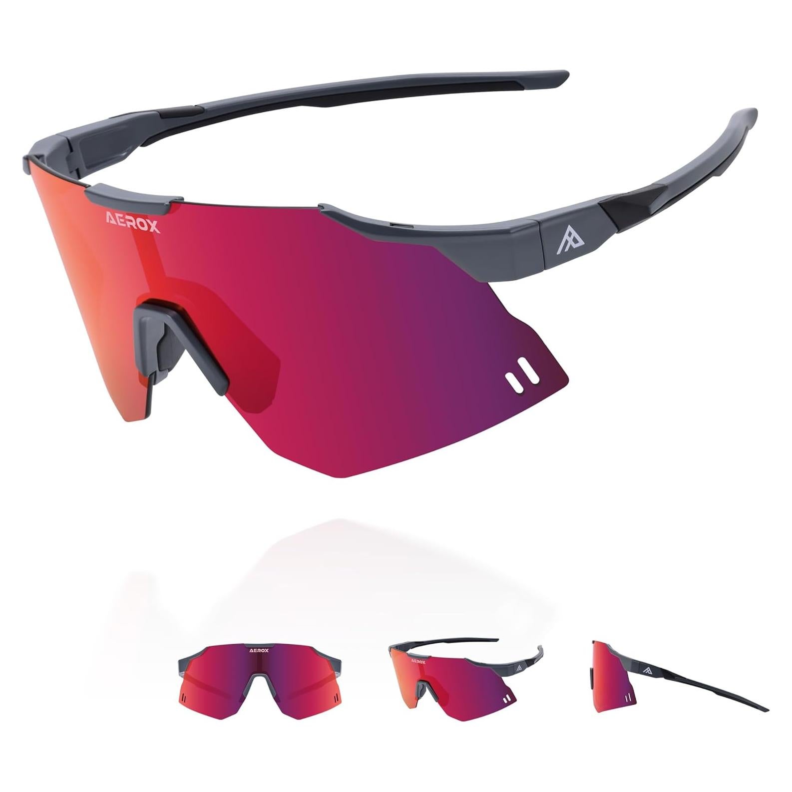 Gafas de sol AEROX deportivas UV400 para ciclismo y correr