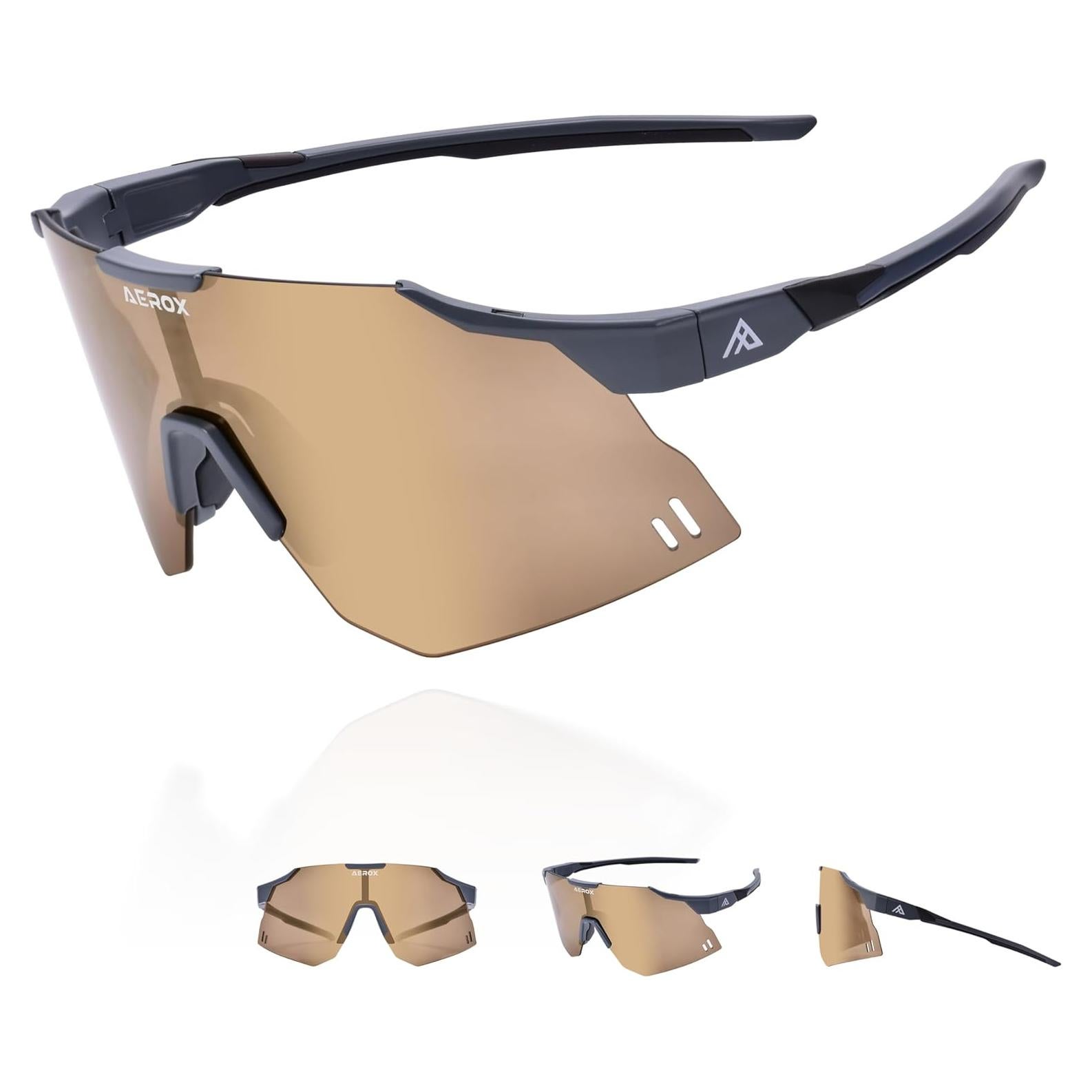 Gafas de sol AEROX deportivas UV400 para ciclismo y correr