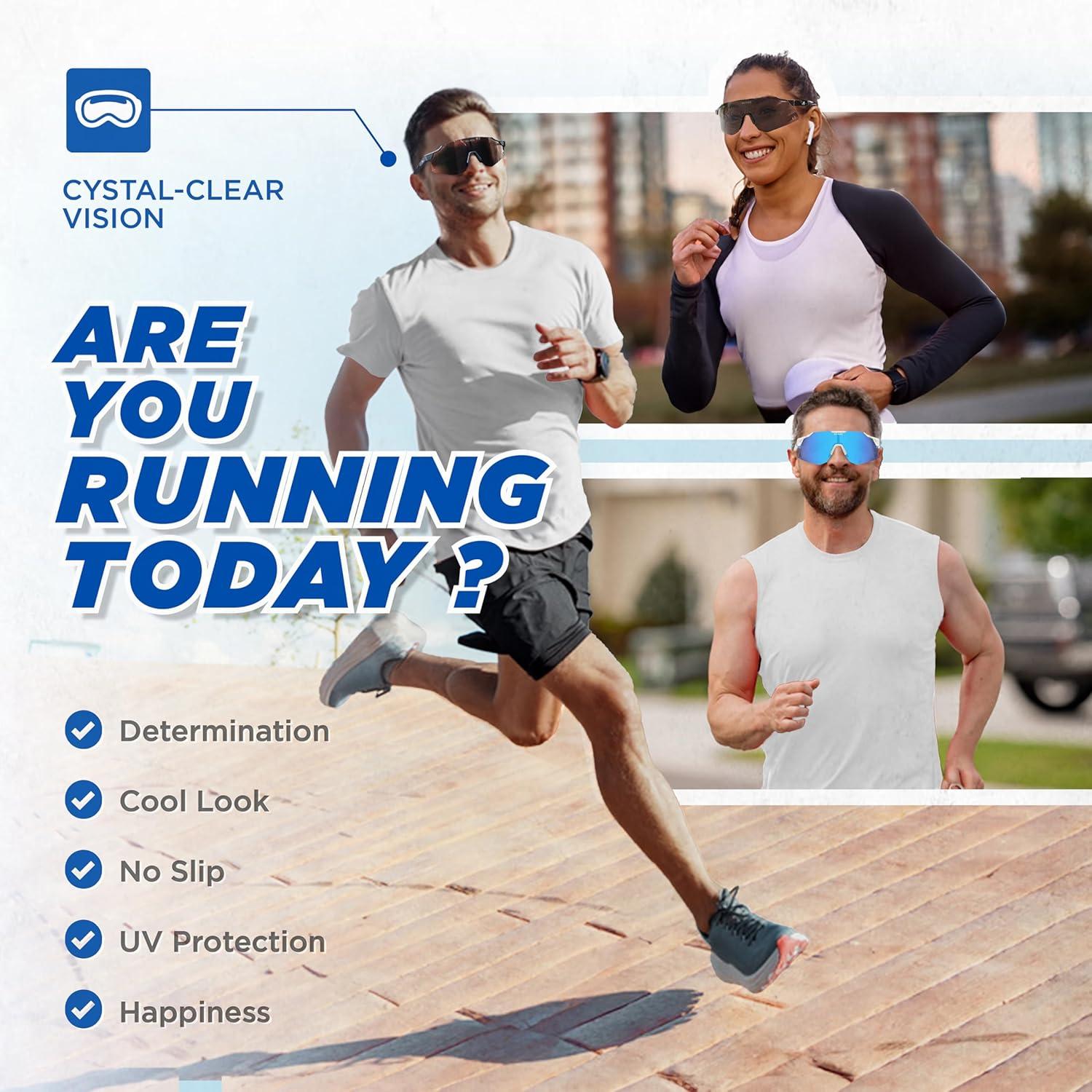 Gafas de sol AEROX deportivas UV400 para ciclismo y correr