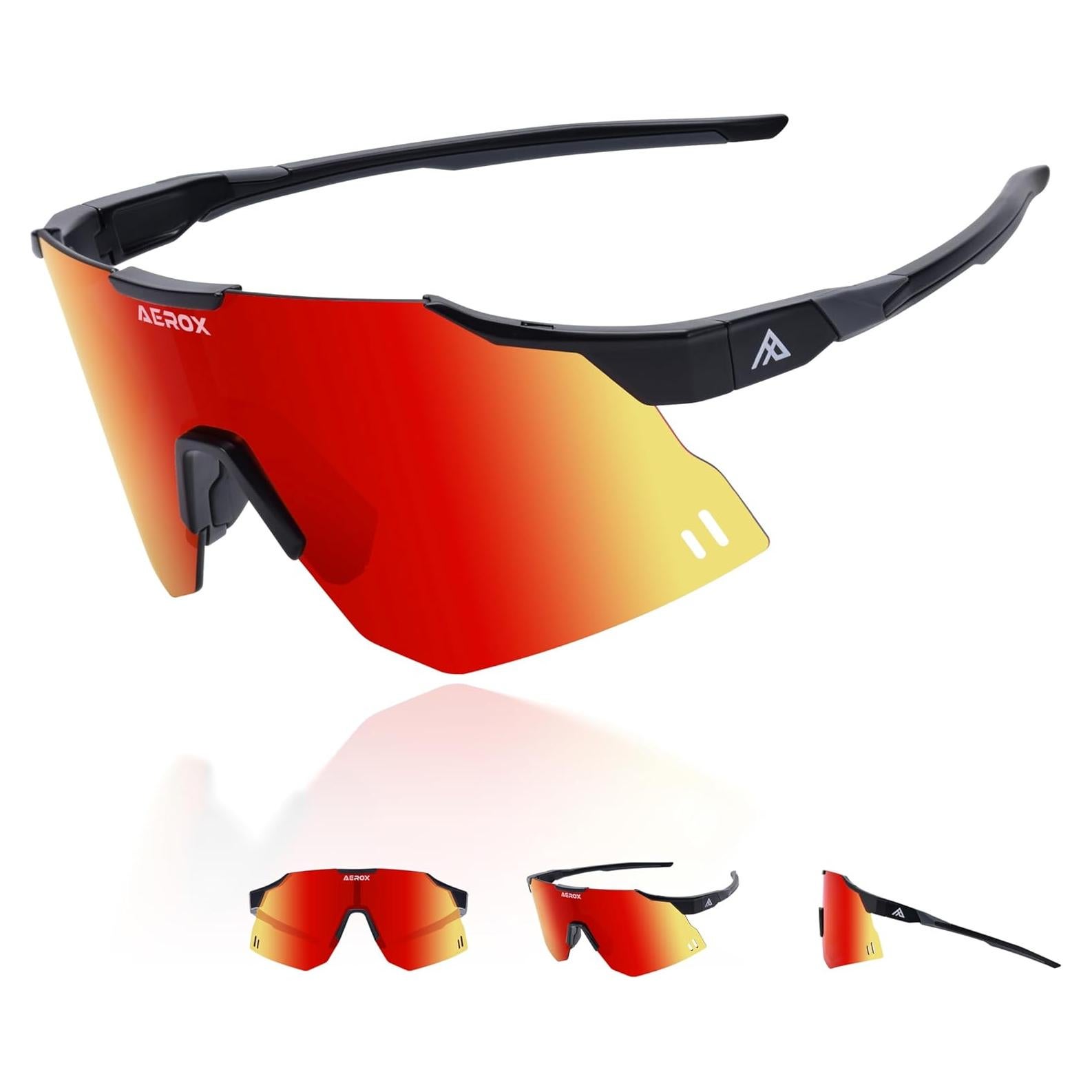 Gafas de sol AEROX deportivas UV400 para ciclismo y correr