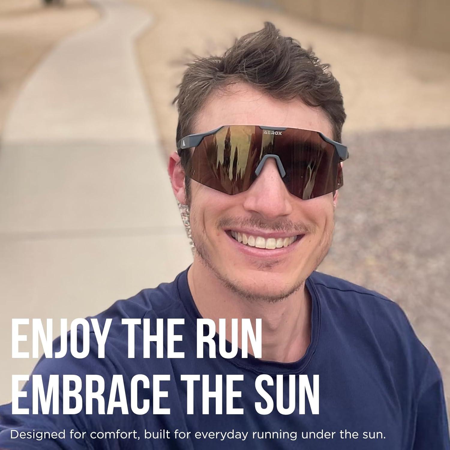 Gafas de sol AEROX deportivas UV400 para ciclismo y correr