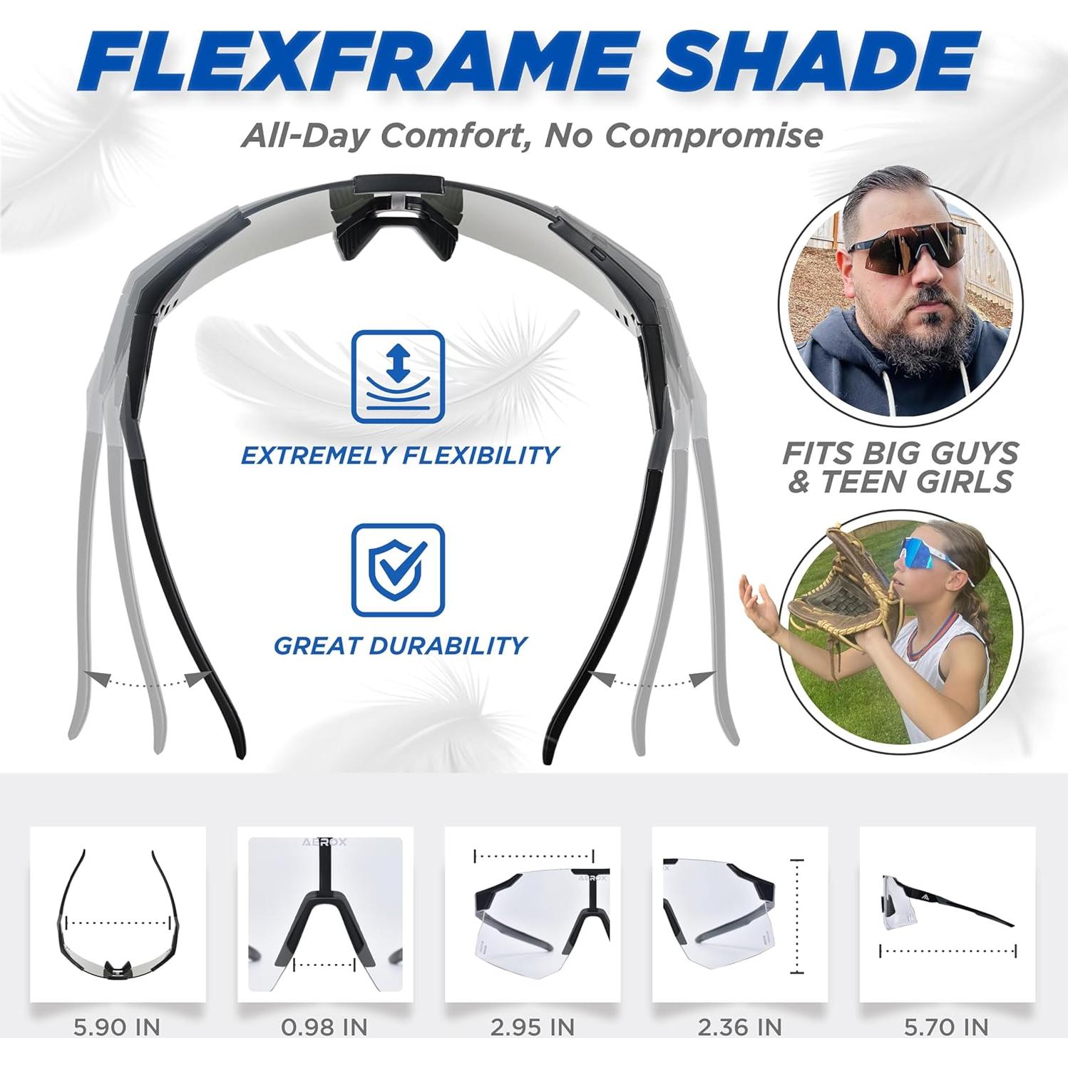 Gafas de sol AEROX deportivas UV400 para ciclismo y correr