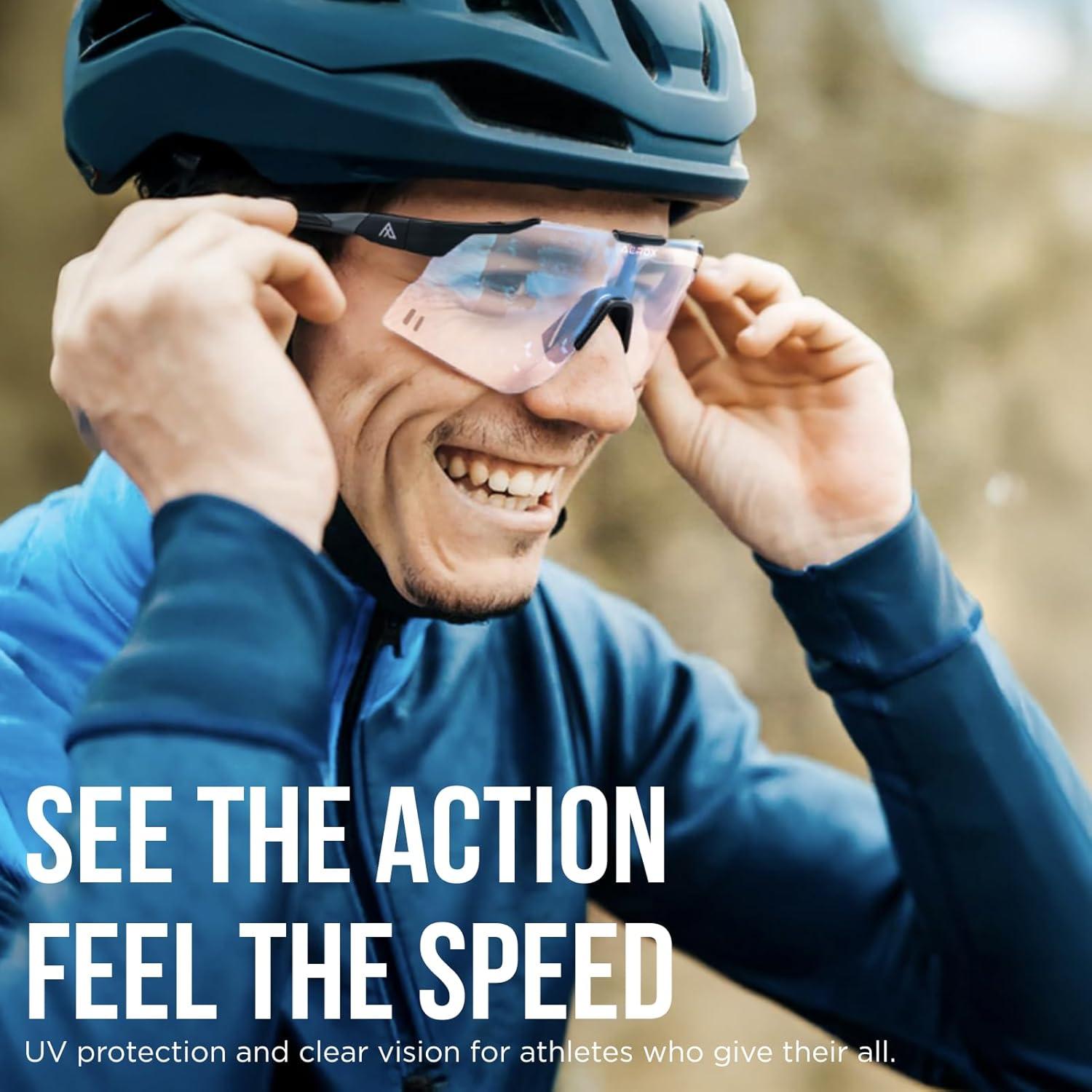 Gafas de sol AEROX deportivas UV400 para ciclismo y correr
