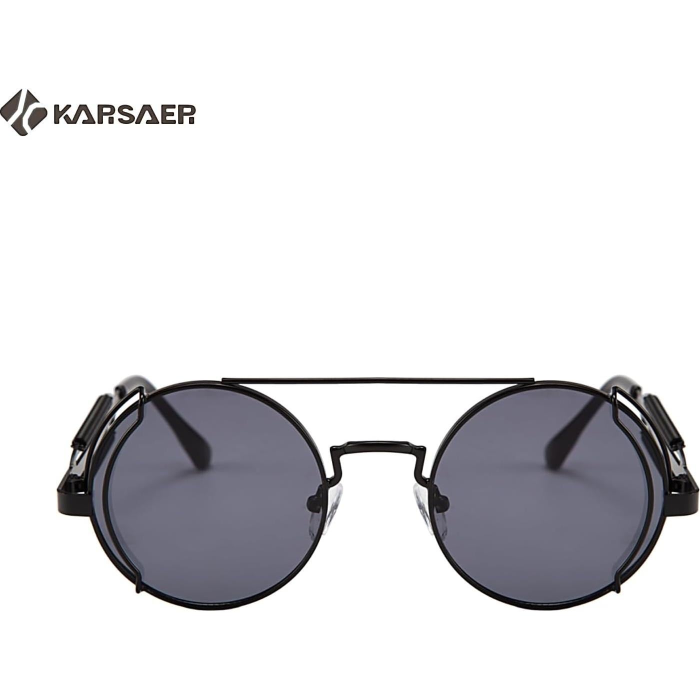 Gafas de sol Steampunk Karsaer Retro Redondas Metal
