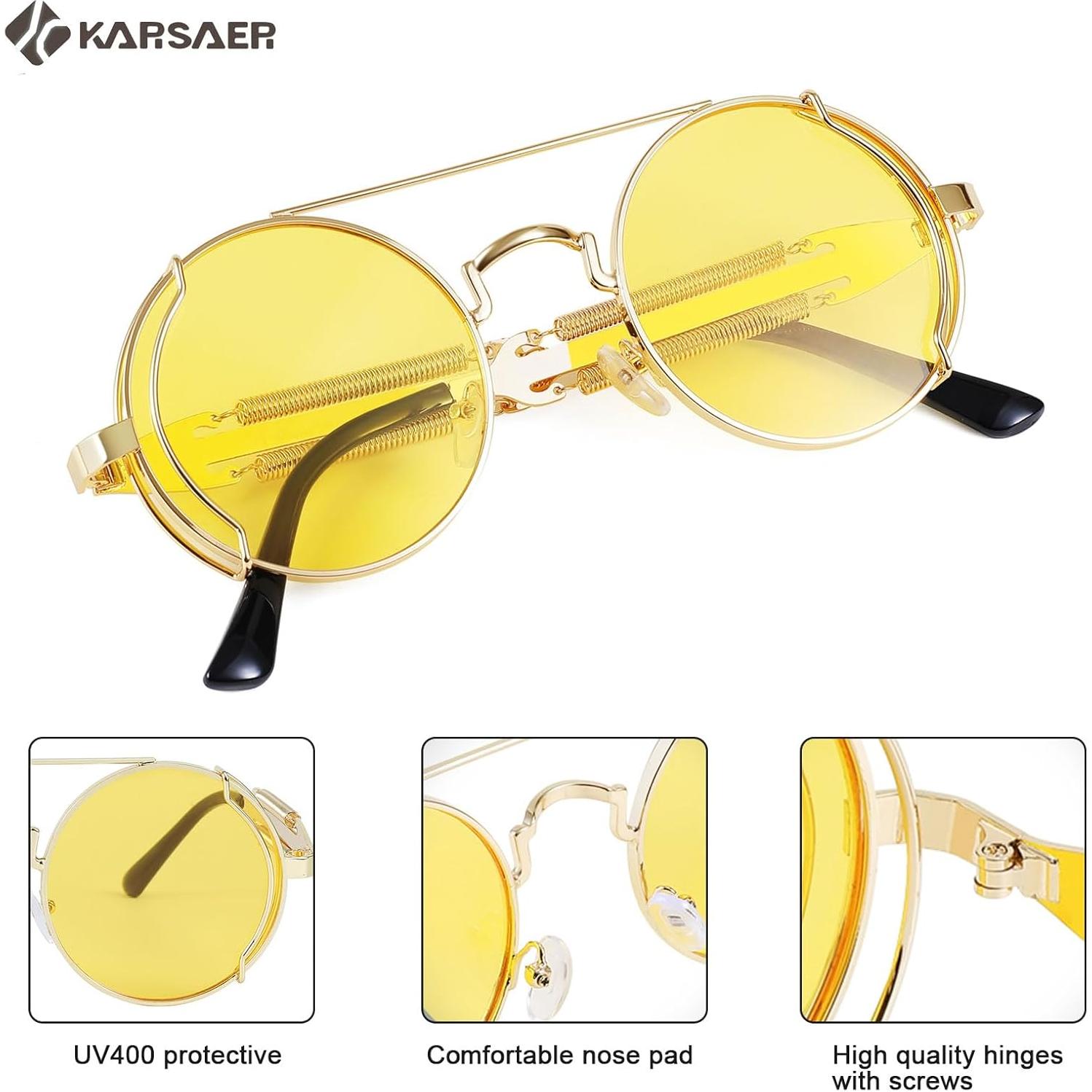 Gafas de sol Steampunk Karsaer Marco Metalico Retro