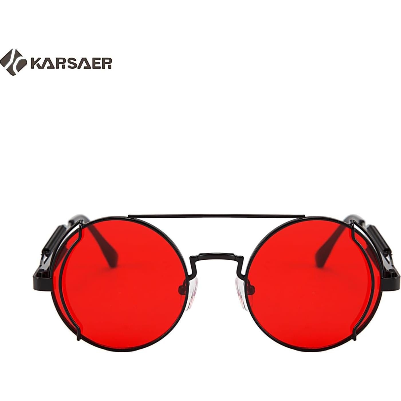 Gafas de sol Karsaer Steampunk Redondas Metal Océano