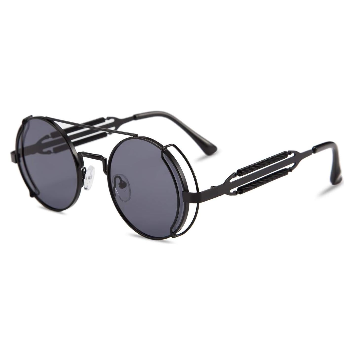 Gafas de sol Steampunk Karsaer Retro Redondas Metal