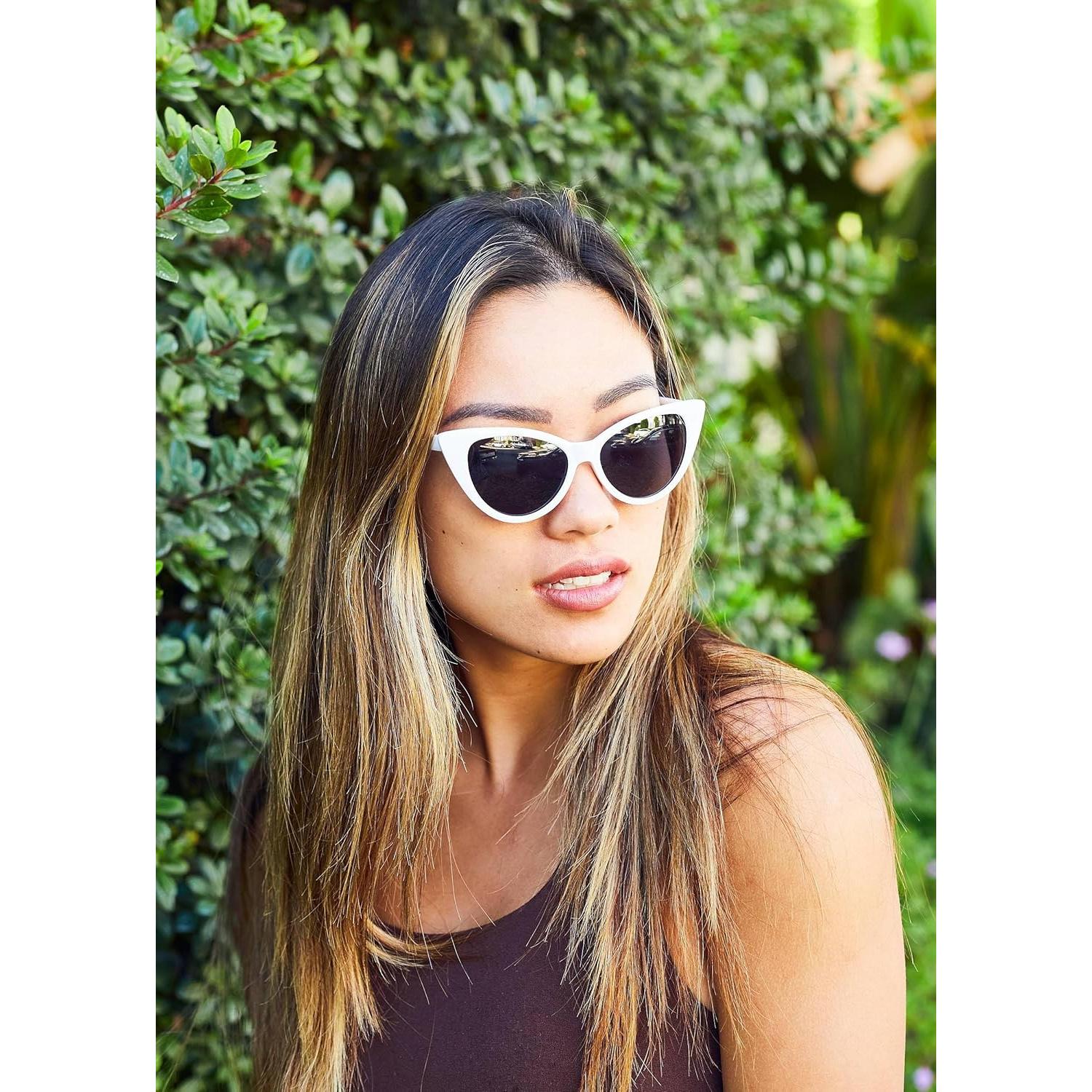 Gafas de sol Cateye para mujeres UV400 diseño retro