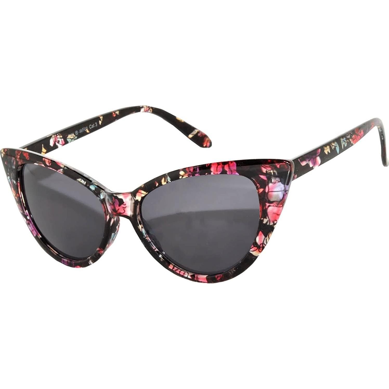 Gafas de sol Cateye para mujeres UV400 estilo retro