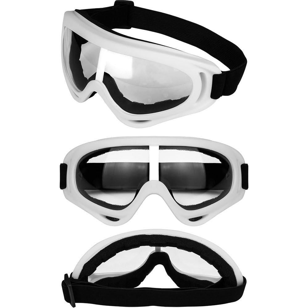 Gafas de Motocicleta LJDJ - Paquete de 4, Protección UV, Anti-empañamiento