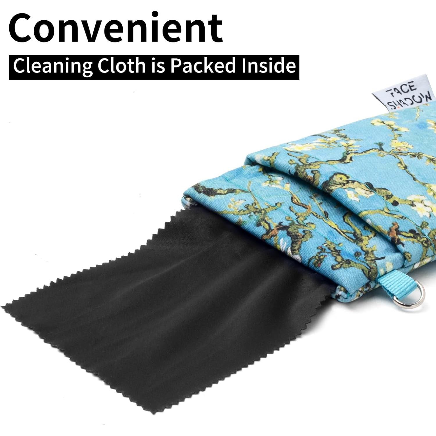 Estuche para Gafas Doble Cristal Face Shadow Microfibra 180mm