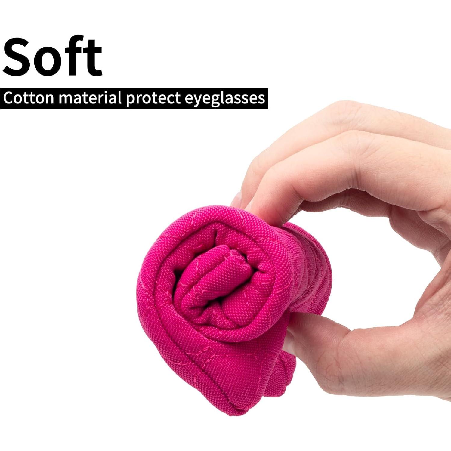 Estuche para Gafas Face Shadow Rosa Doble Cristal 180x90mm