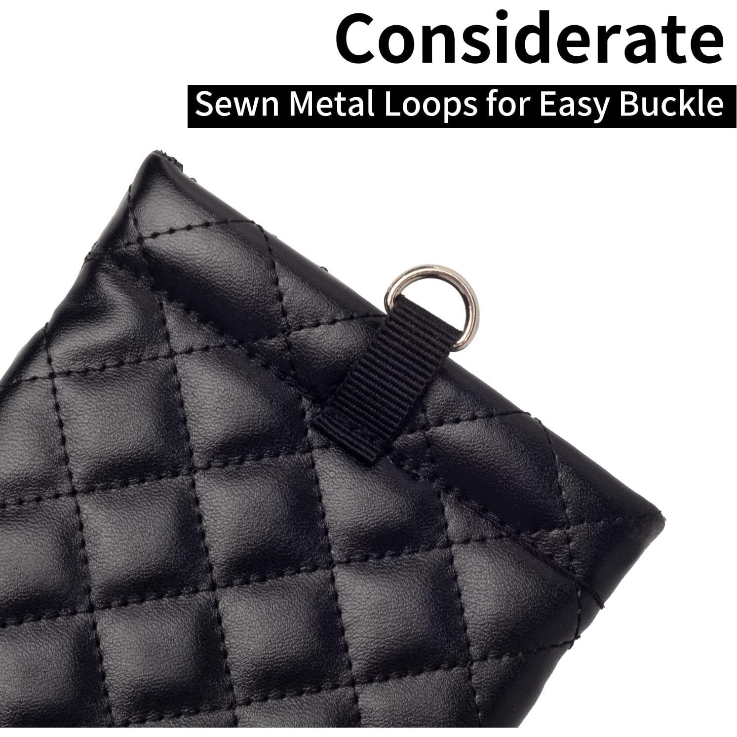 Estuche para Gafas Doble Cristal PU Negro con Paño