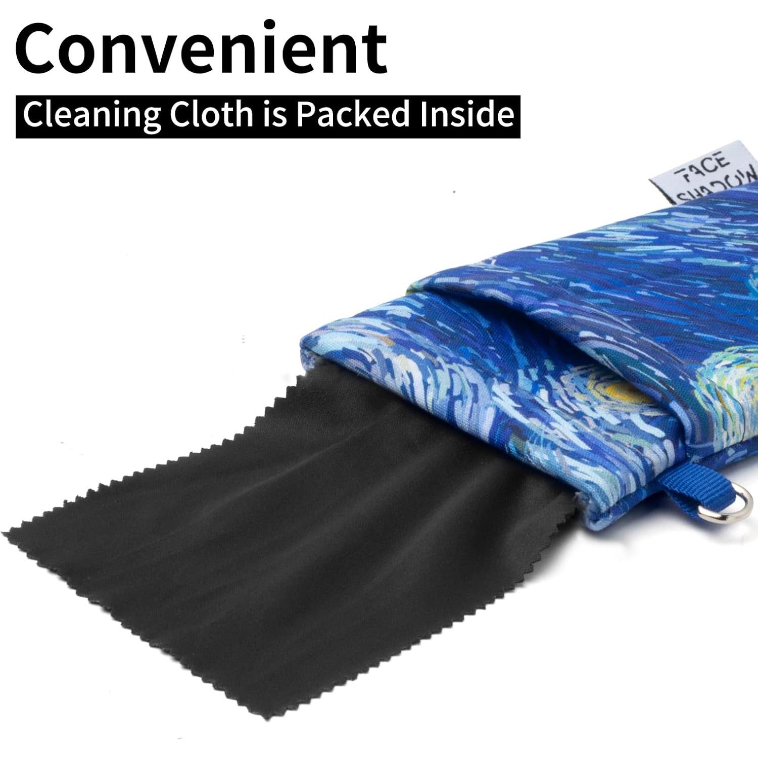 Estuche Doble para Gafas Cielo Estrellado con Paño