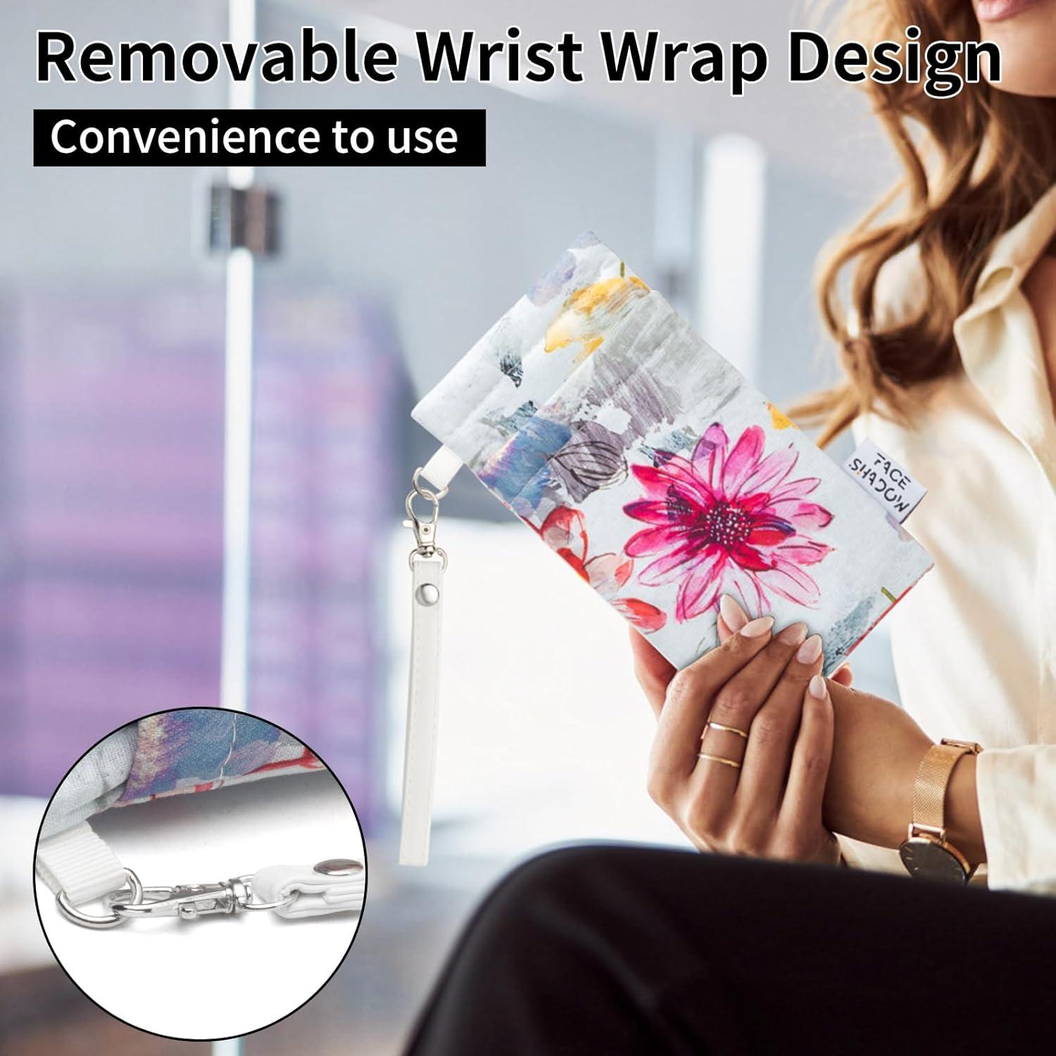 Estuche Doble para Gafas de Microfibra Flor de Tinta