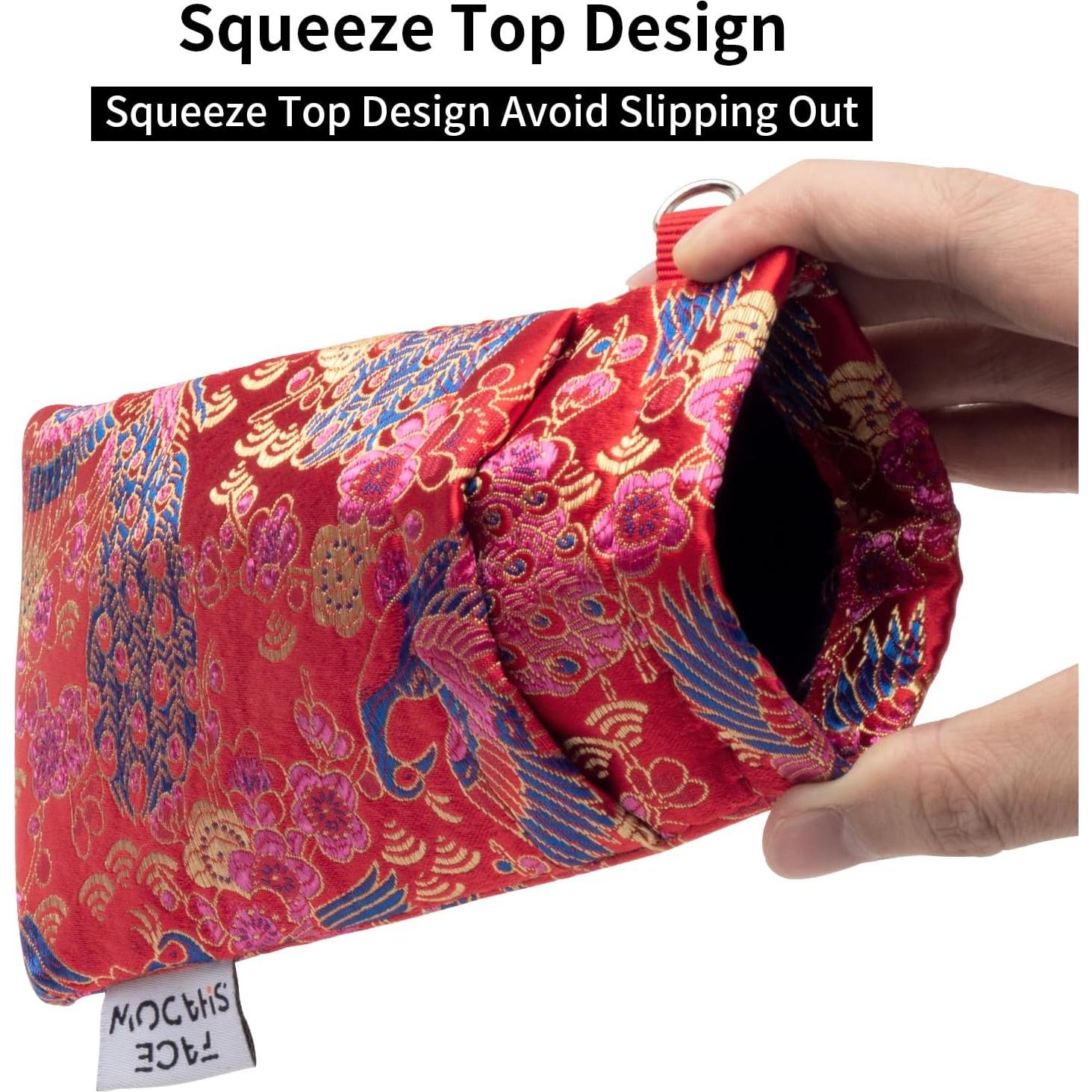 Estuche para Gafas Microfibra Rojo Seda 180x90mm