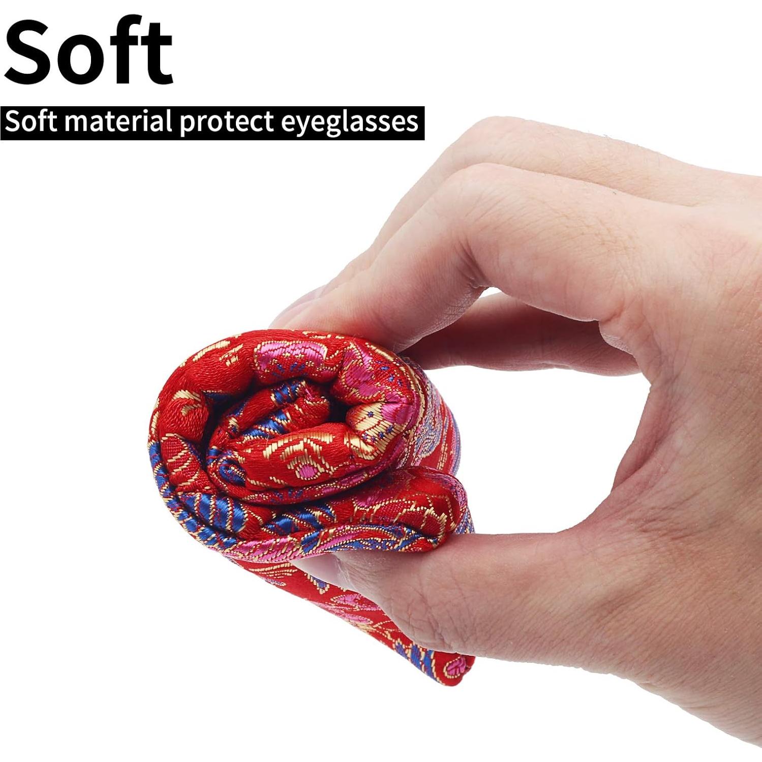 Estuche para Gafas Microfibra Rojo Seda 180x90mm
