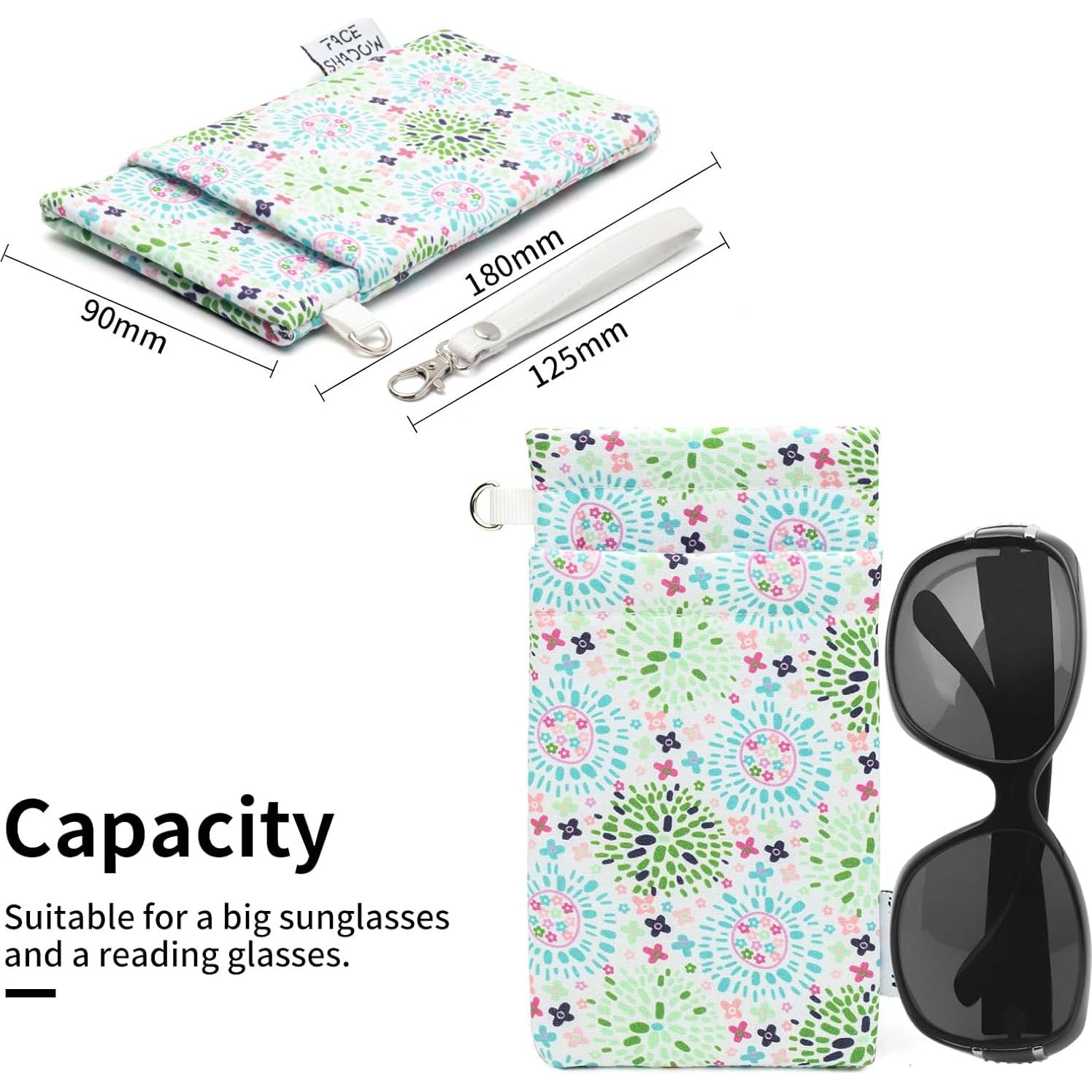 Estuche Doble para Gafas Caleidoscopio con Paño de Limpieza