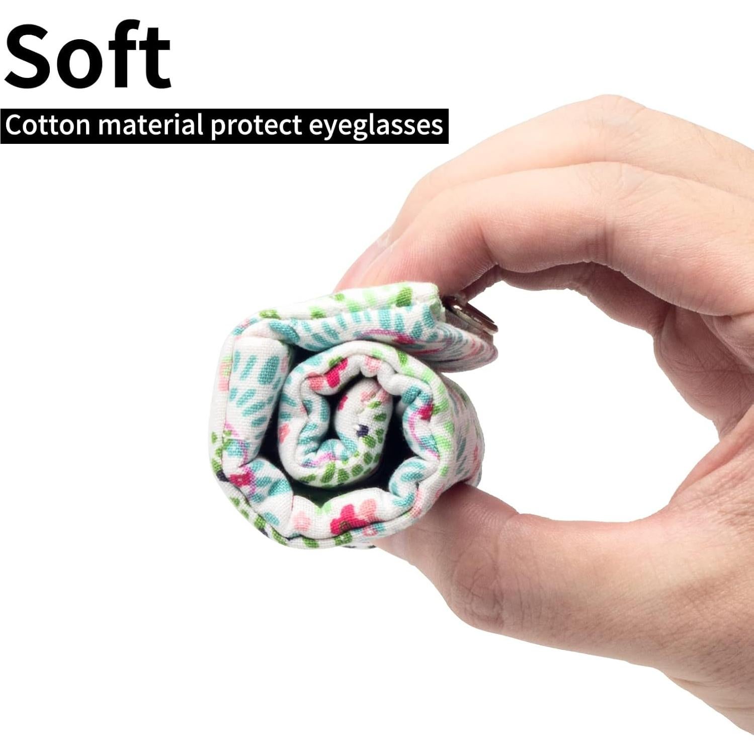 Estuche Doble para Gafas Caleidoscopio con Paño de Limpieza