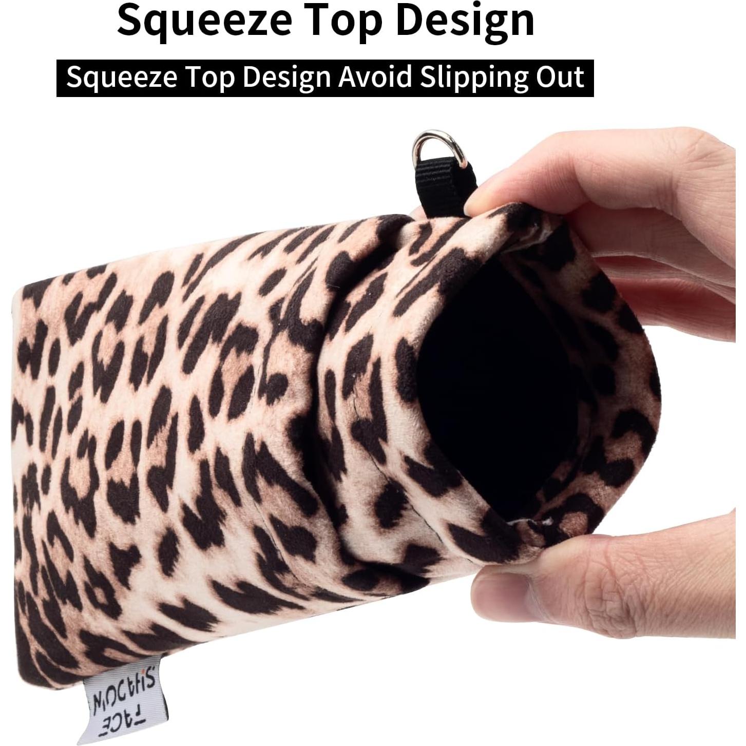 Estuche para Gafas Doble Leopardo 180x90mm con Paño