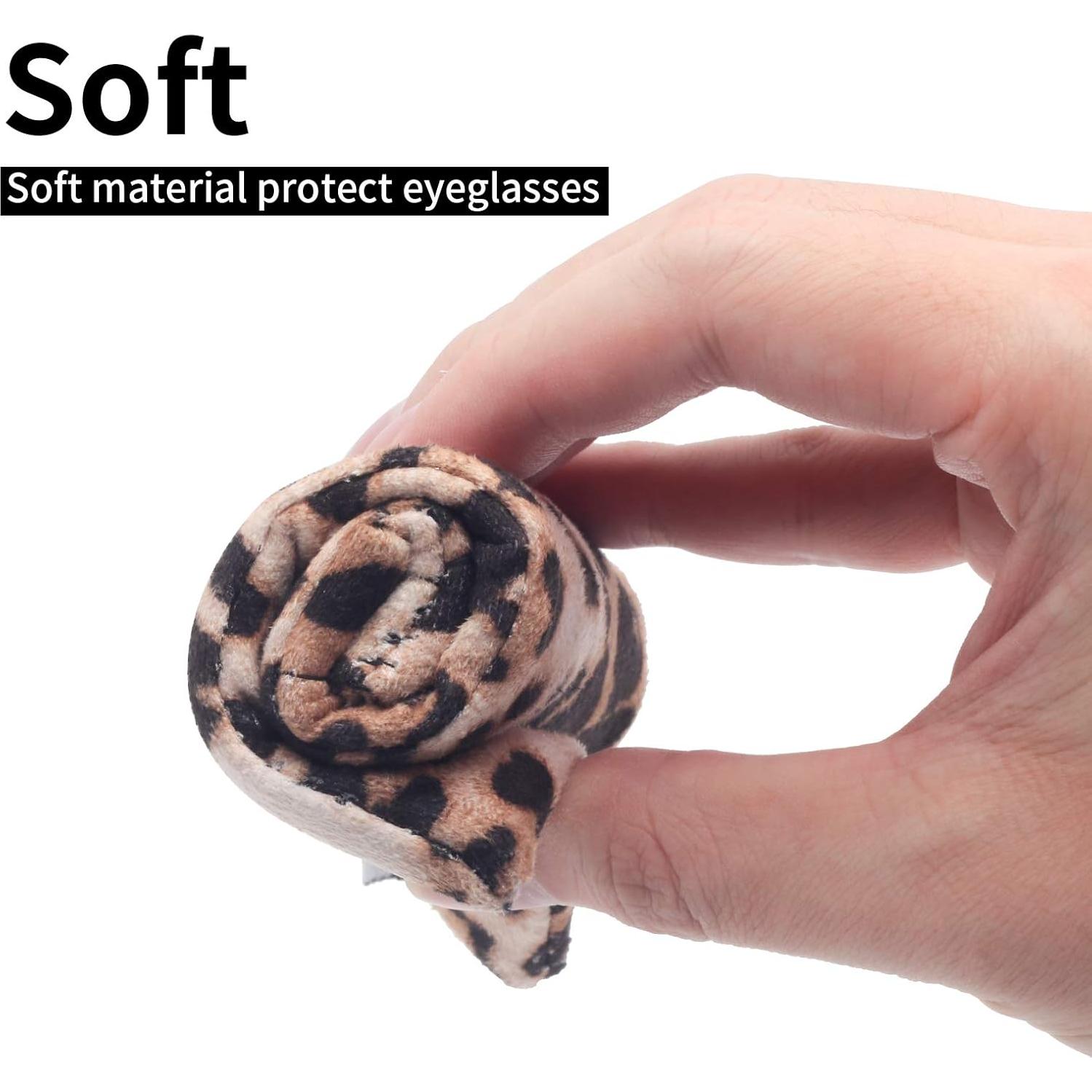 Estuche para Gafas Doble Leopardo 180x90mm con Paño