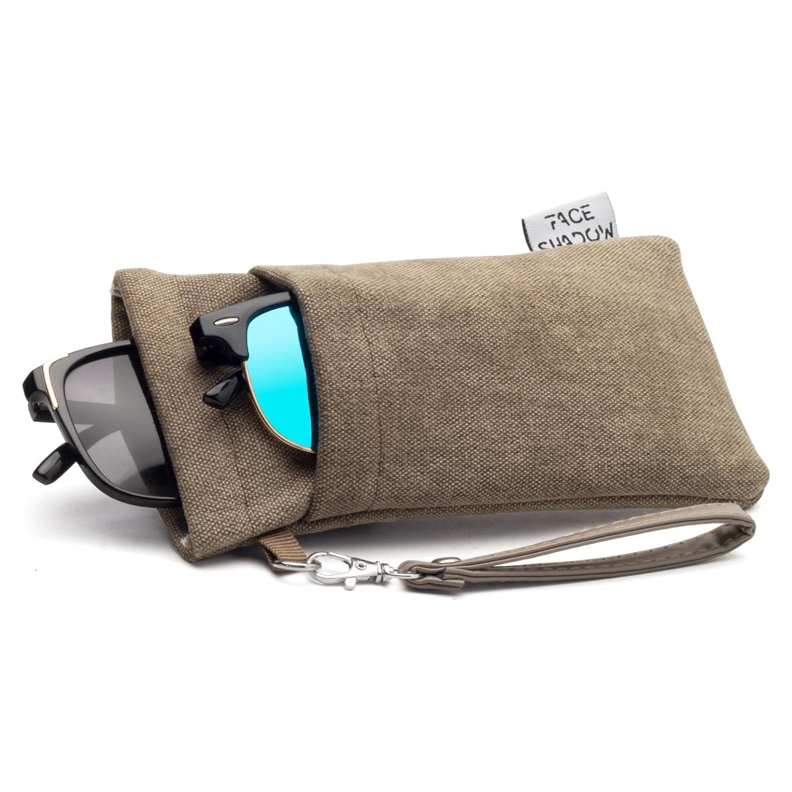 Estuche para Gafas Face Shadow Doble Cristal Marrón