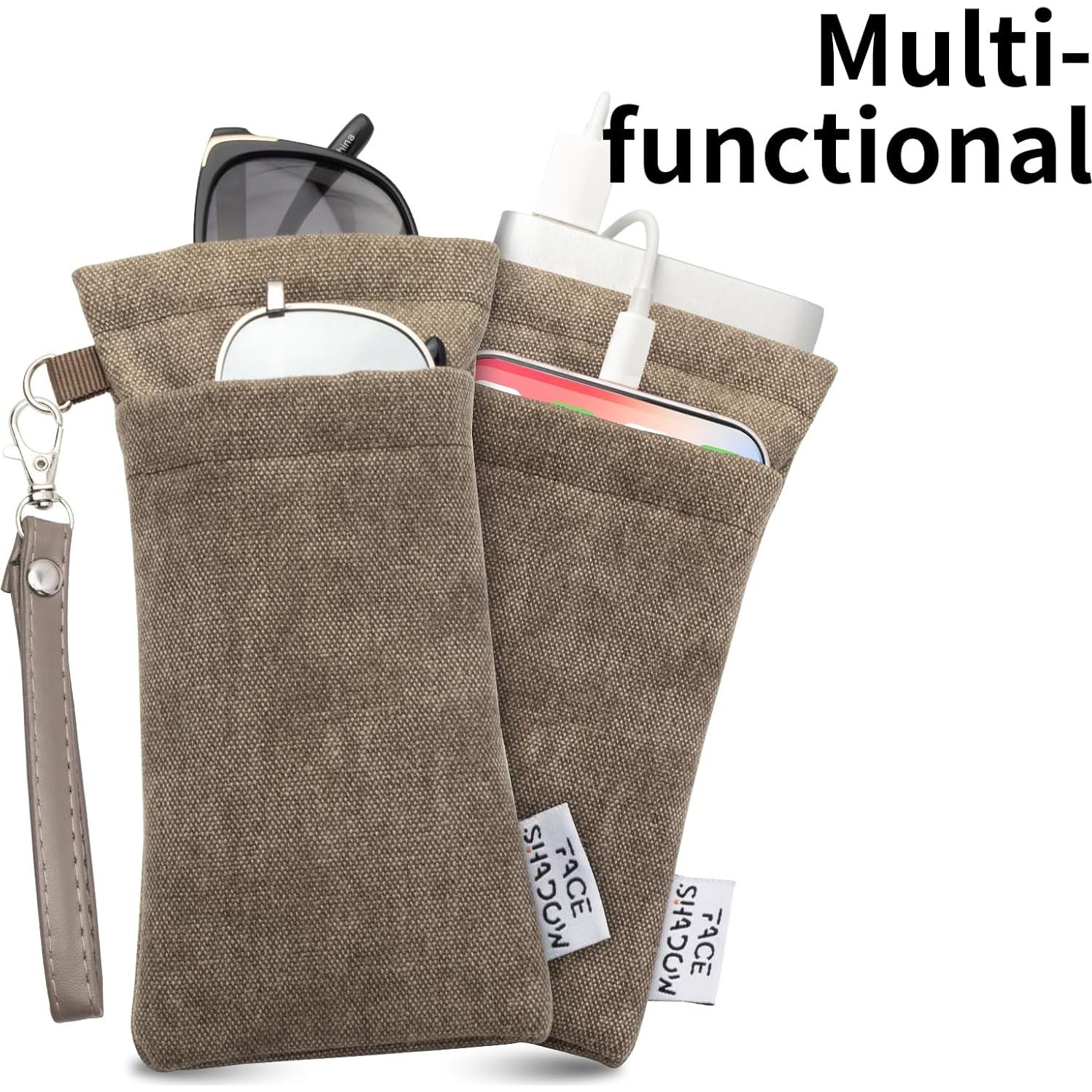 Estuche para Gafas Face Shadow Doble Cristal Marrón