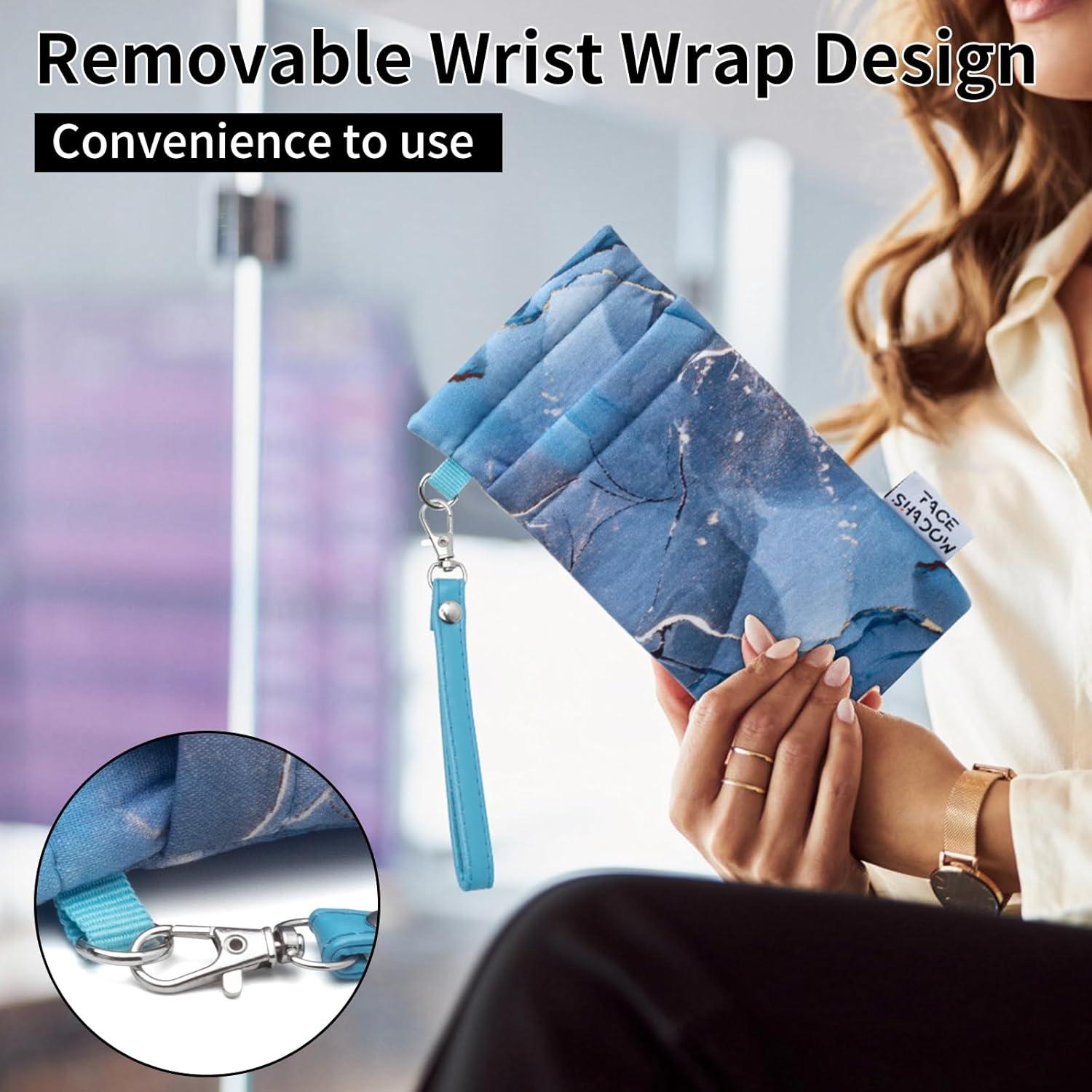 Estuche Doble para Gafas Azul Aurora con Paño de Limpieza