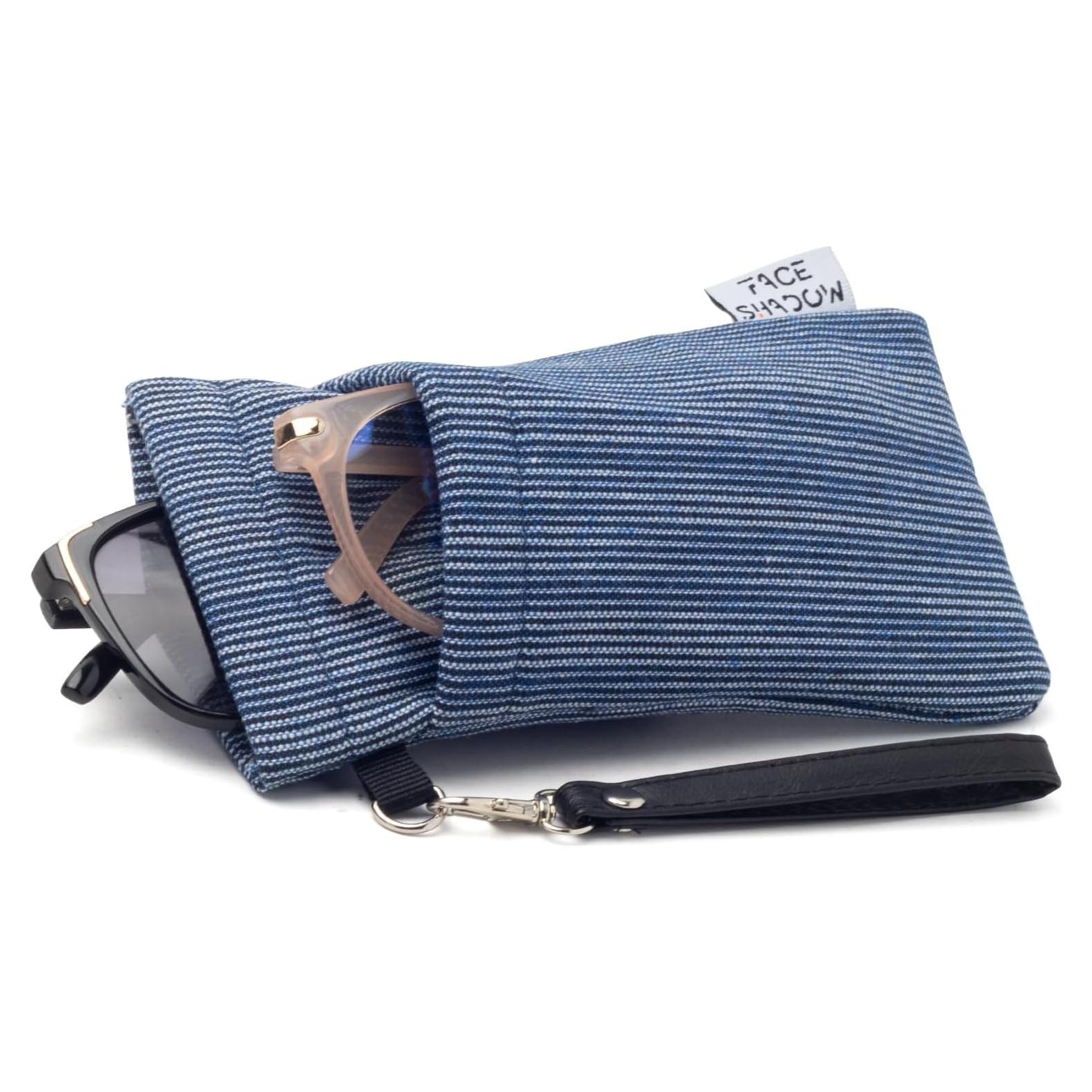 Estuche Doble para Gafas Rayas Verticales 180x90mm