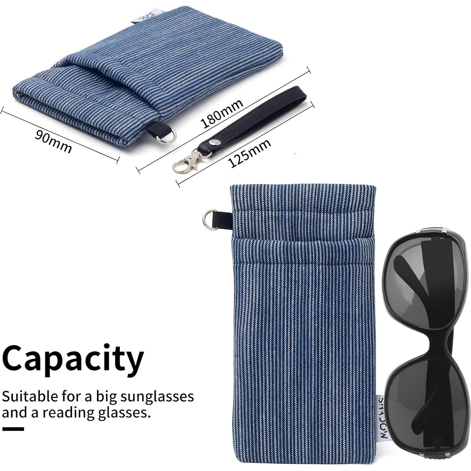 Estuche Doble para Gafas Rayas Verticales 180x90mm