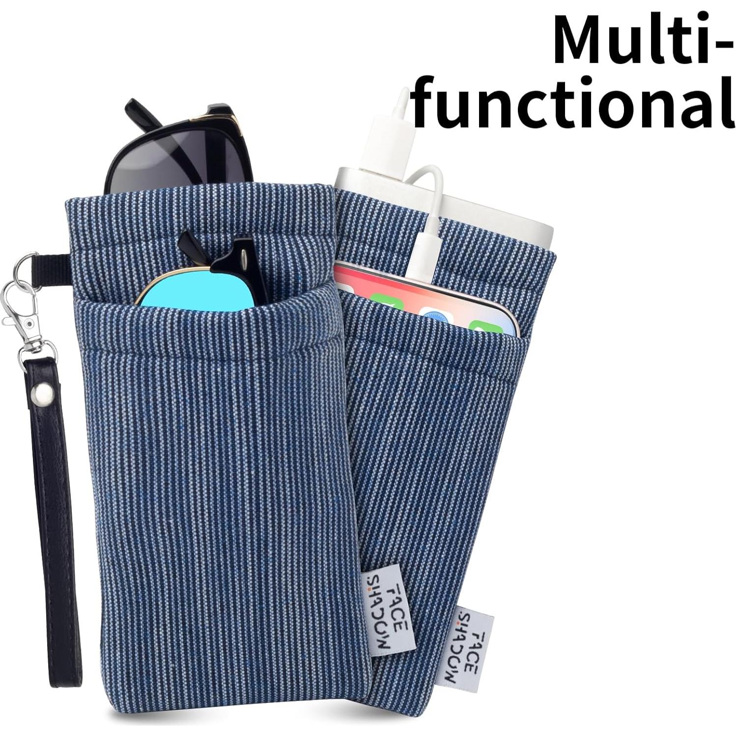 Estuche Doble para Gafas Rayas Verticales 180x90mm